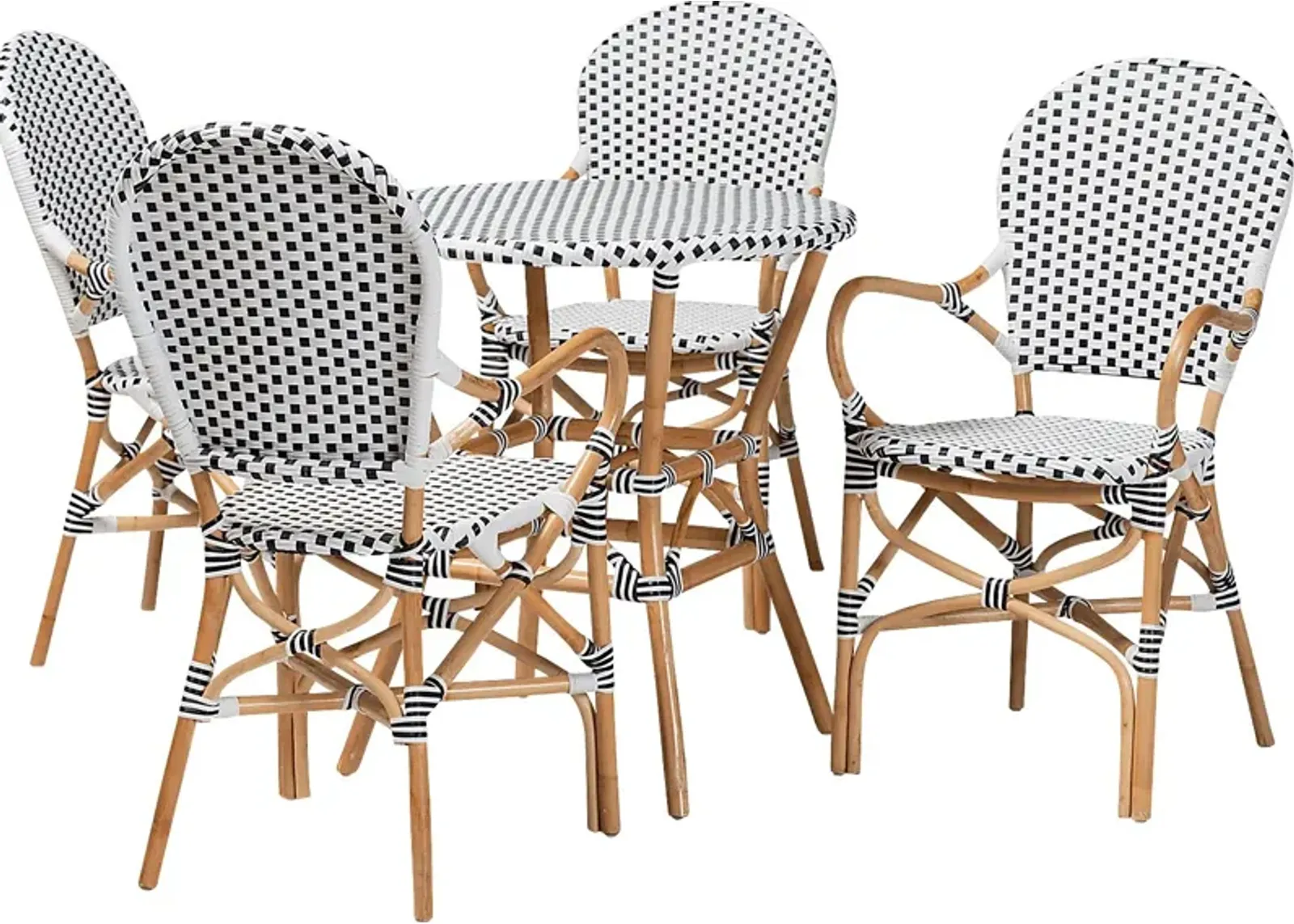 Outdoor Nalina Elle I Black 5 Pc Dining Set