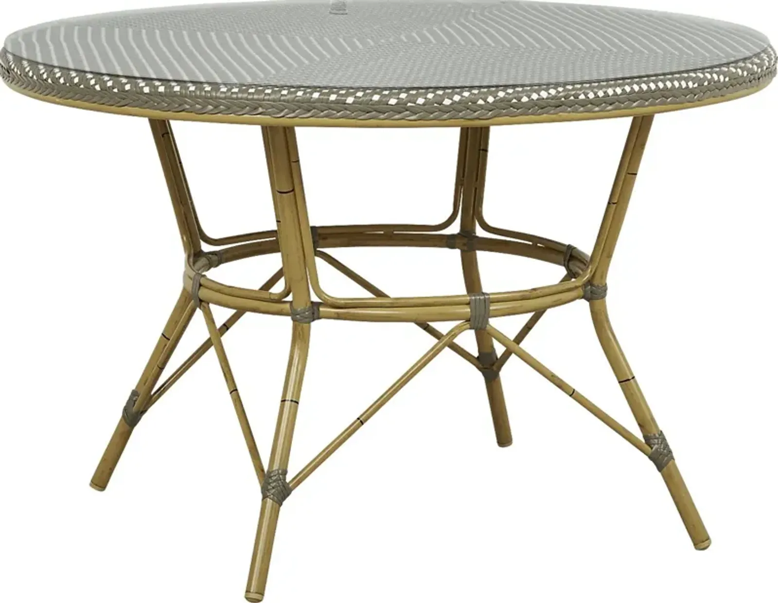 Juliette Gray 47 in. Round Outdoor Dining Table