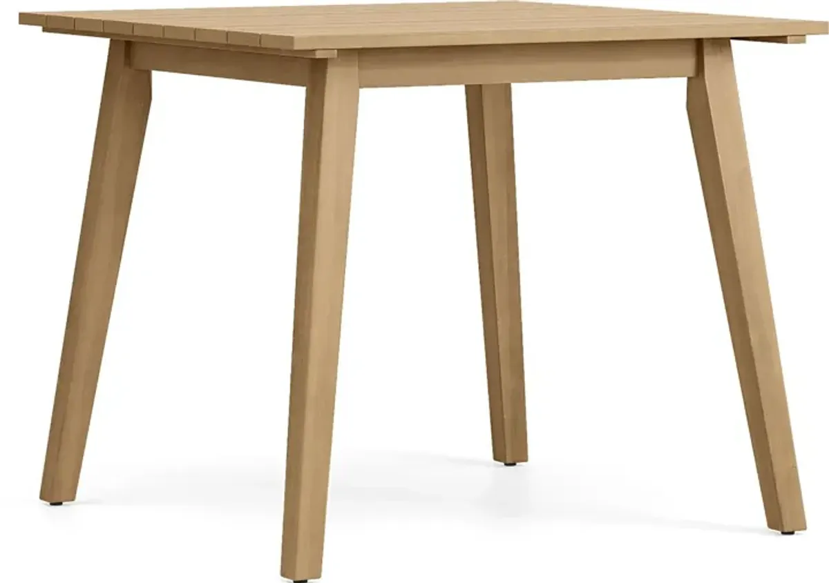 Tessere Natural Square Outdoor Dining Table