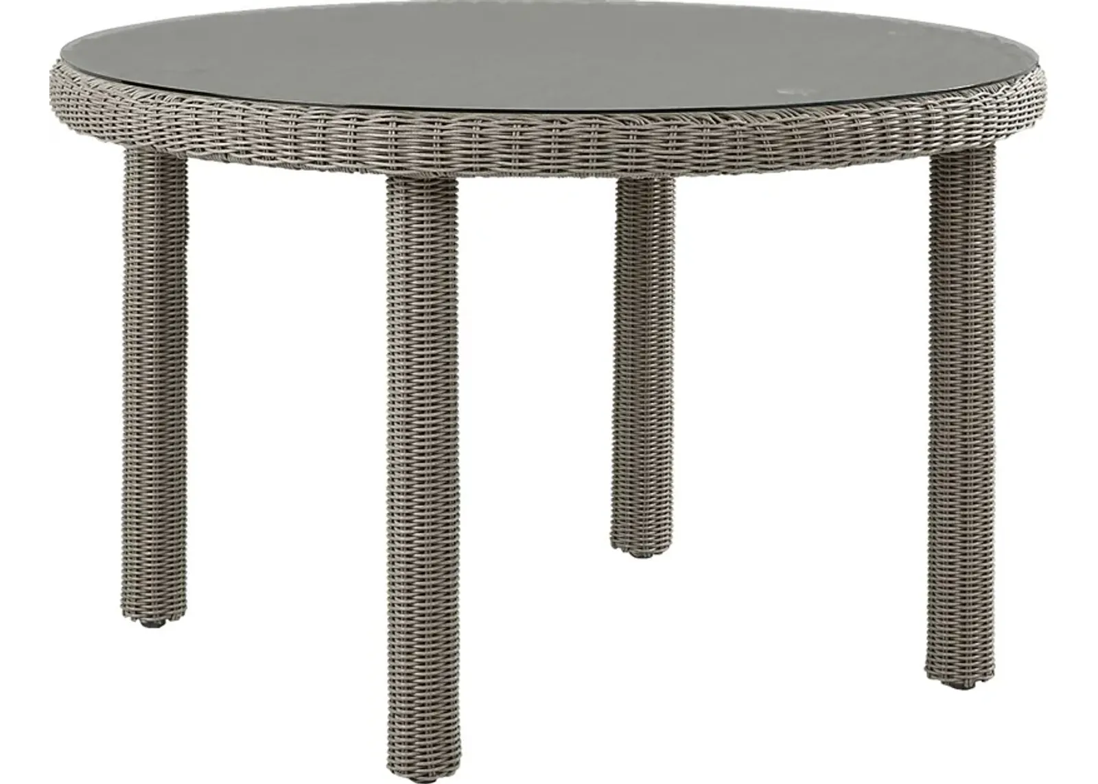 Forest Hills Gray Round Outdoor Dining Table