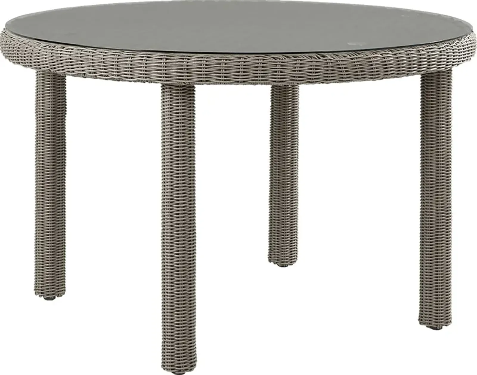 Forest Hills Gray Round Outdoor Dining Table