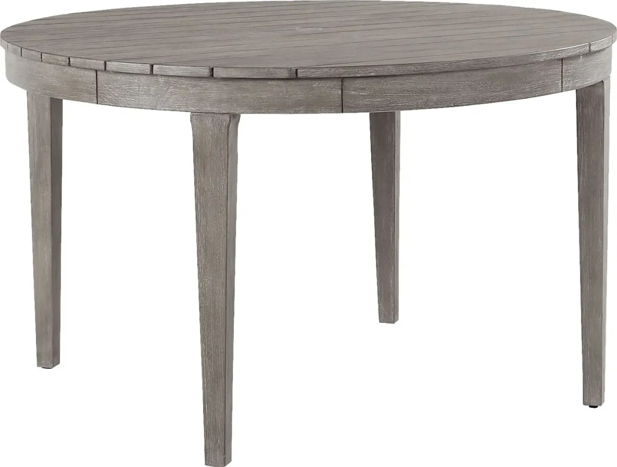 Forest Hills Gray 5 Pc Round Wood Outdoor Dining Set