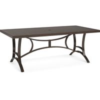 Manchester Hill Antique Bronze 79 in. Rectangle Outdoor Dining Table