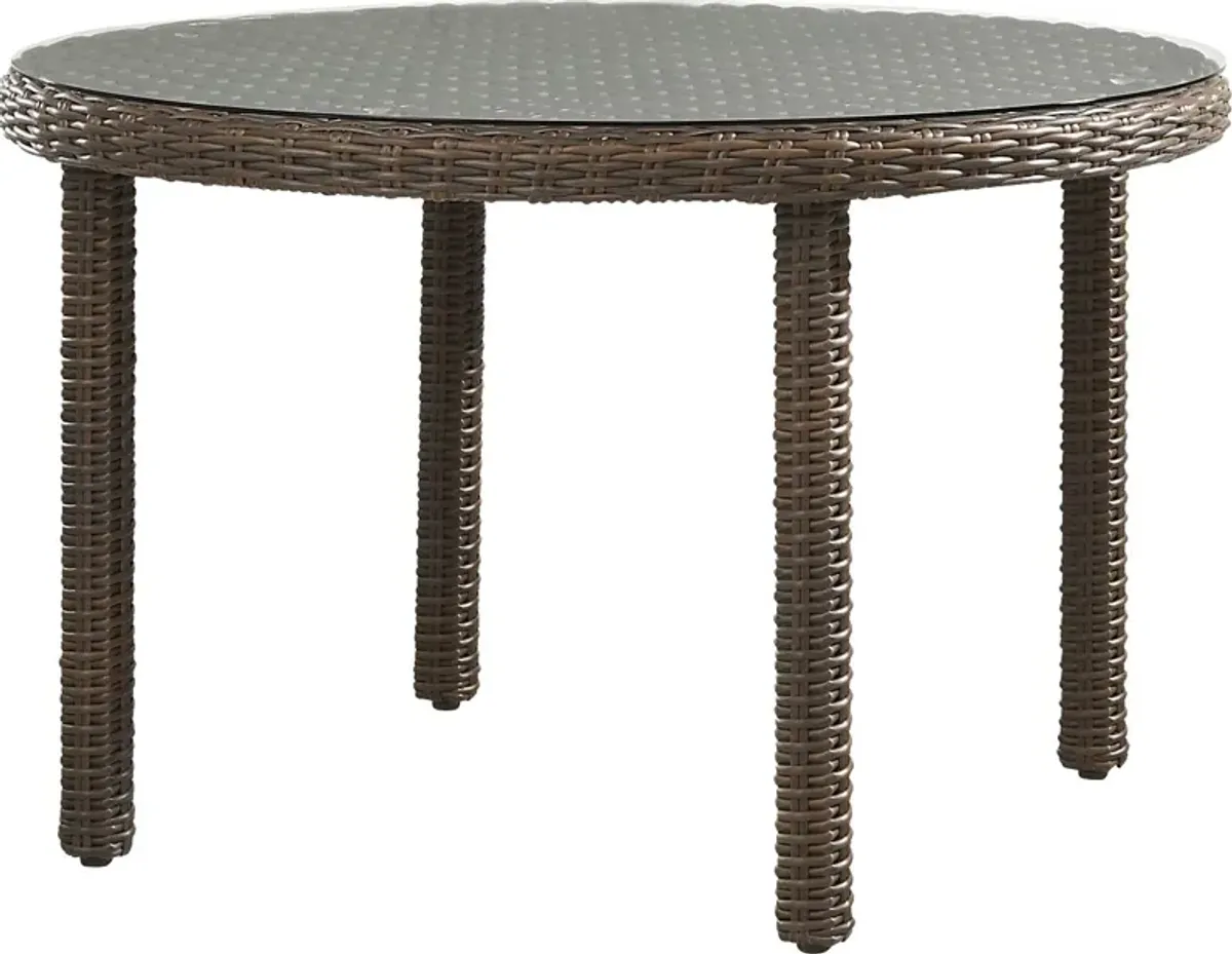 Mantra Brown Round Outdoor Dining Table