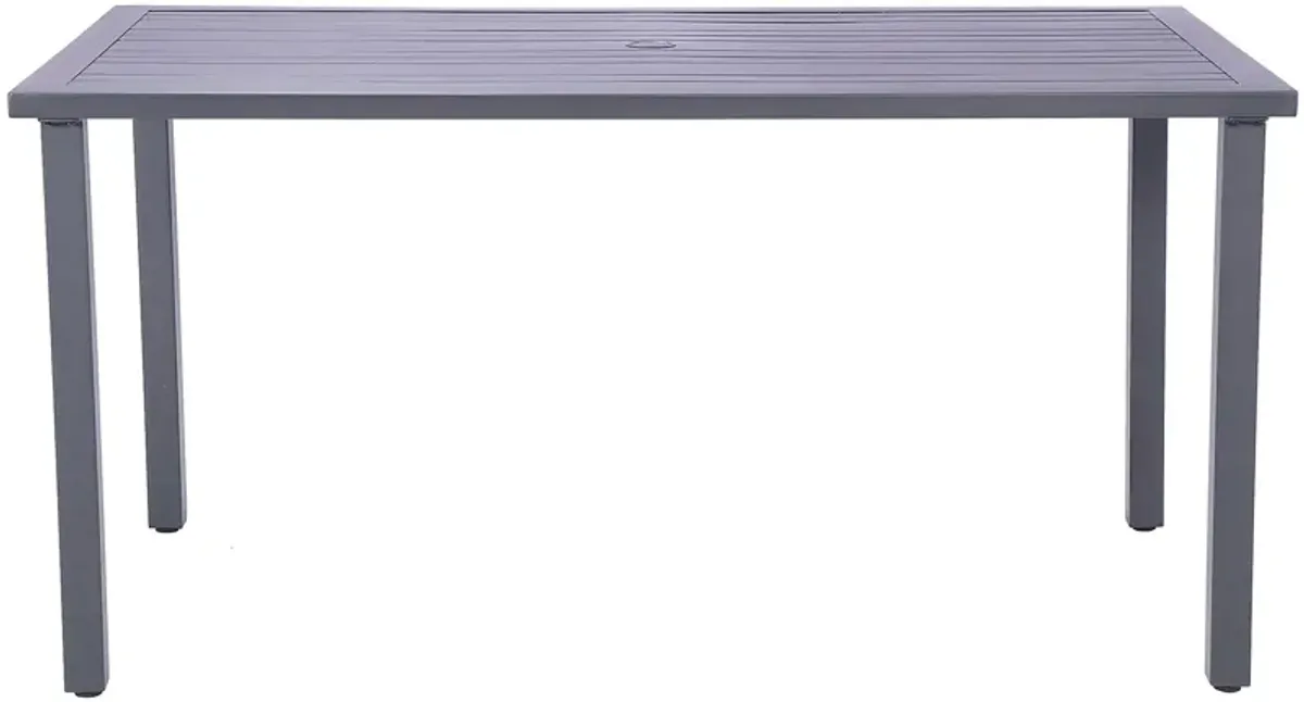 Outdoor Miloen Rectangular Black Dining Table