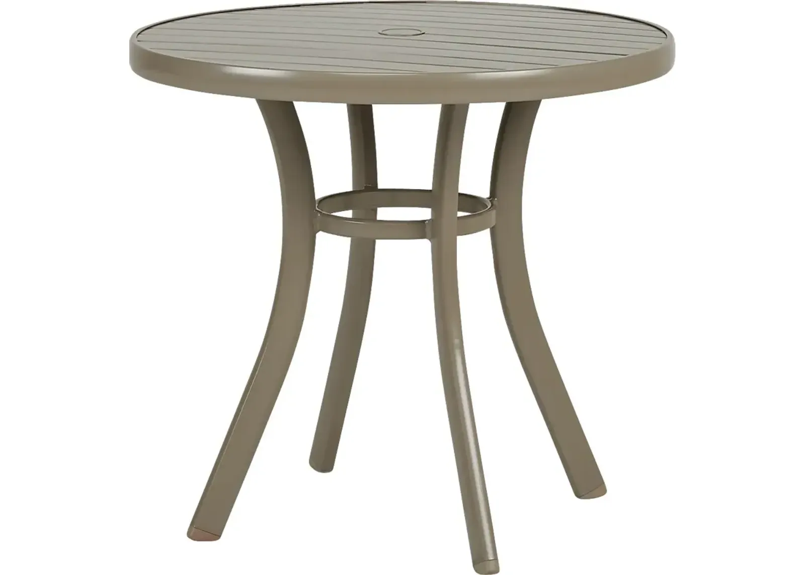 Solana Taupe 32 in. Round Outdoor Dining Table