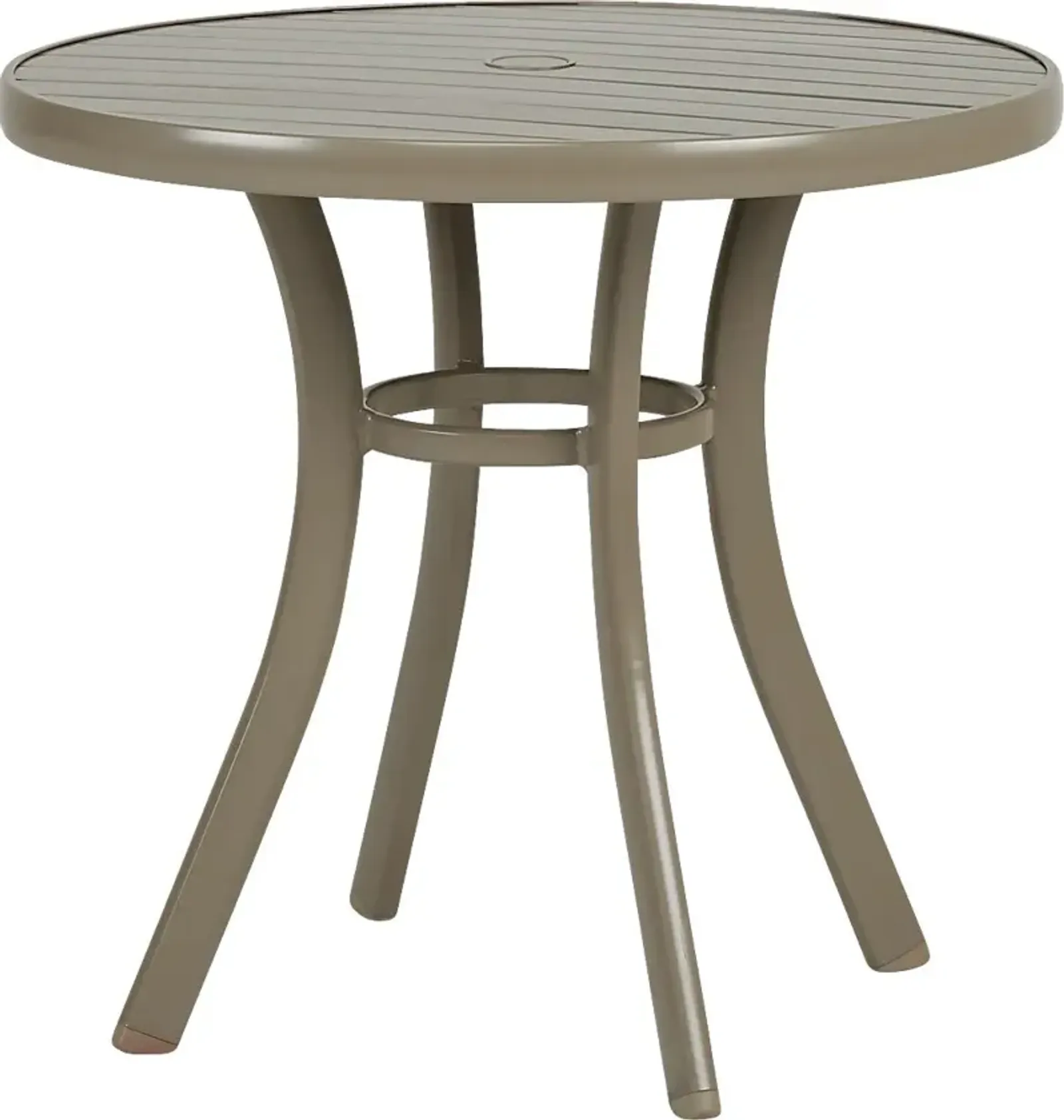 Solana Taupe 32 in. Round Outdoor Dining Table