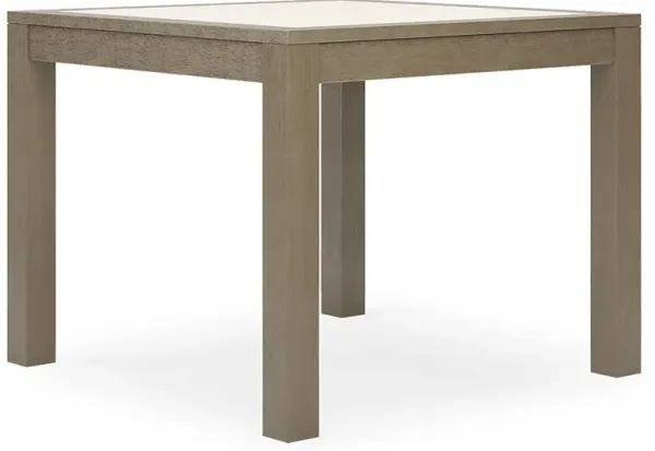 Lake Tahoe Gray Square Outdoor Dining Table