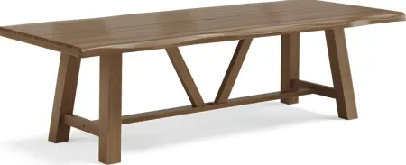 Patmos Tan 102 in. Rectangle Outdoor Dining Table