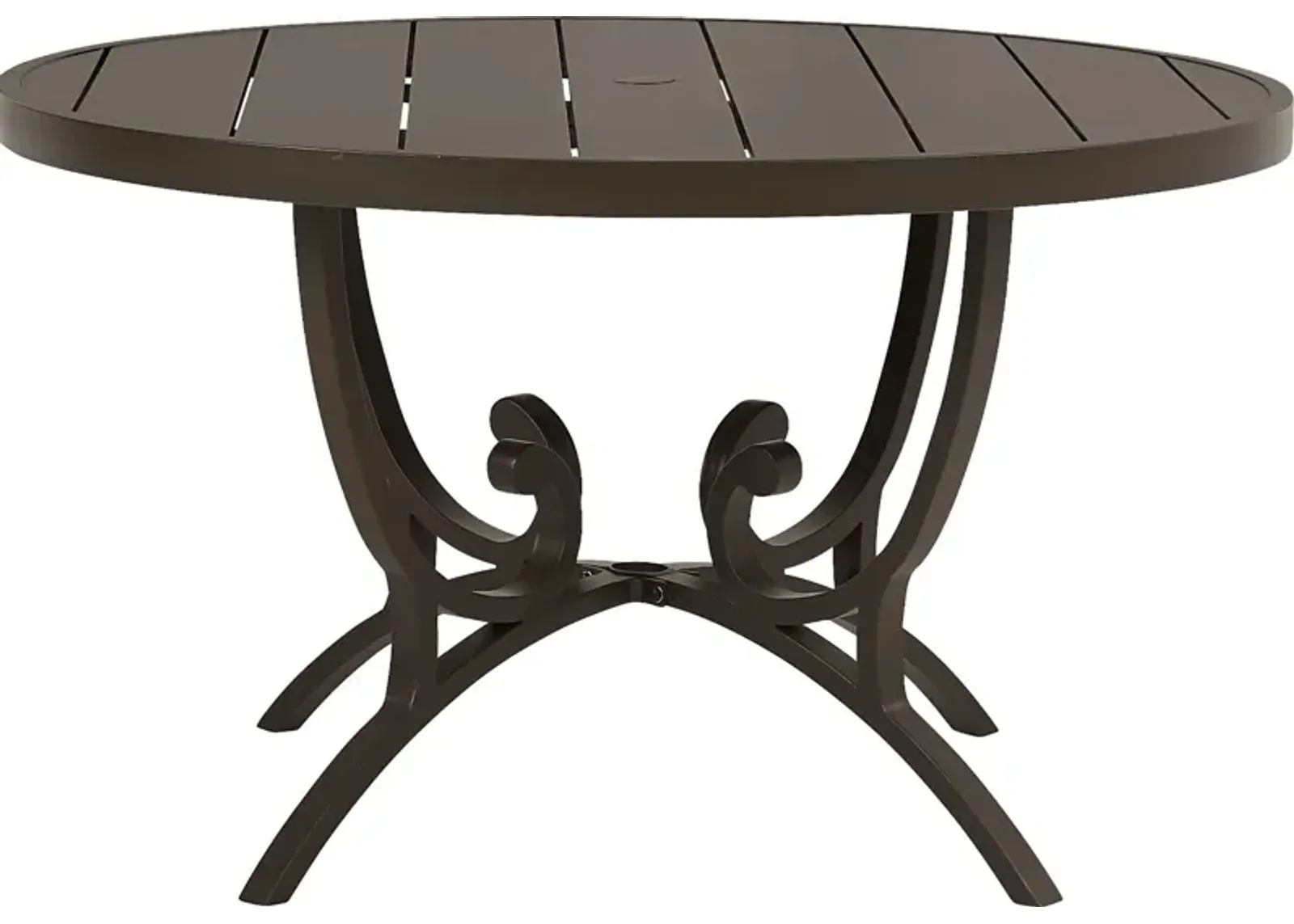 Lake Breeze Aged Bronze 48 in. Round Outdoor Dining Table