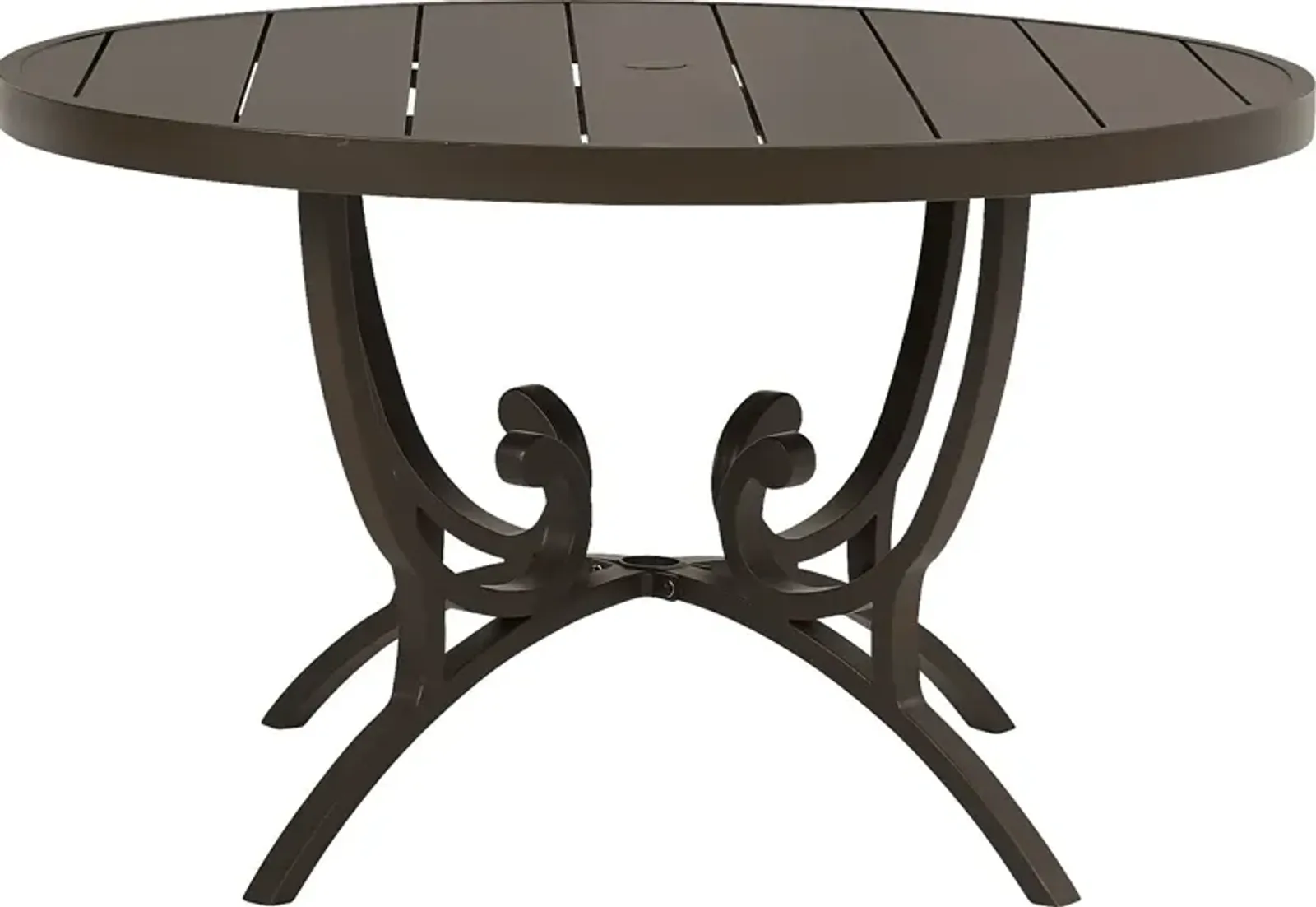 Lake Breeze Aged Bronze 48 in. Round Outdoor Dining Table