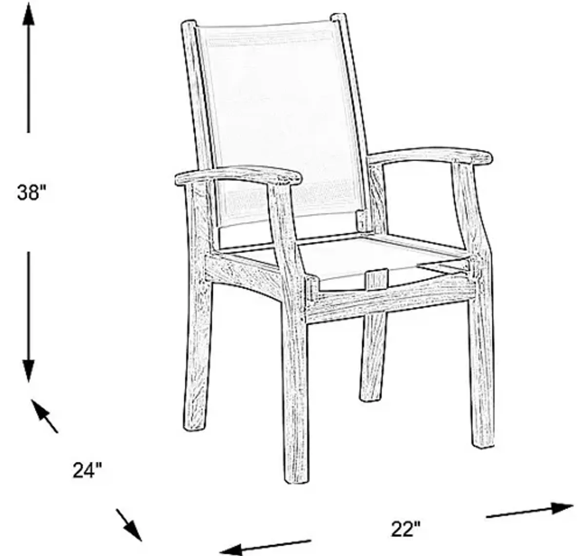 Pleasant Bay Teak Outdoor Arm Chair