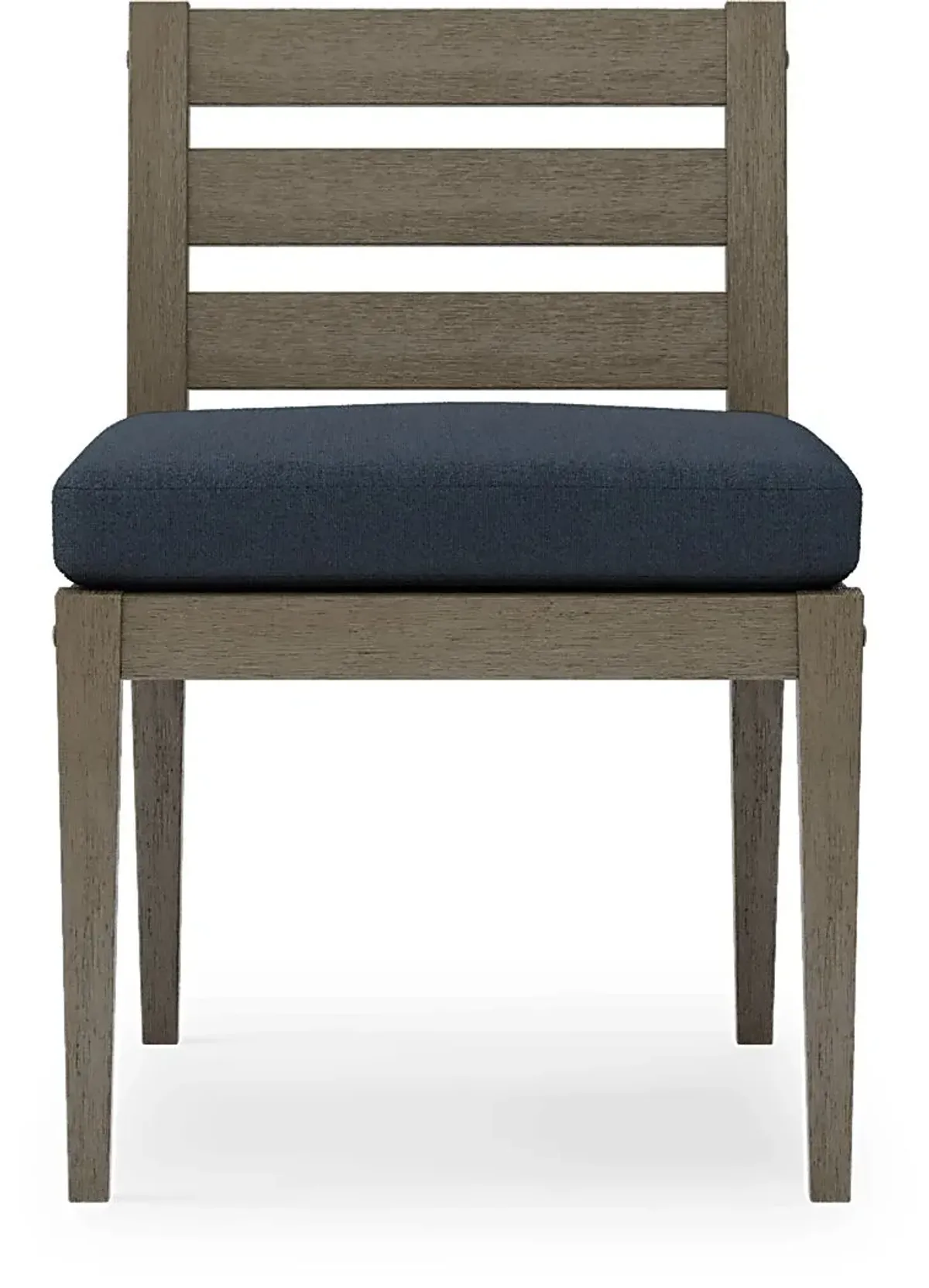 Lake Tahoe Gray 5 Pc Square Outdoor Dining Set with Indigo Cushions