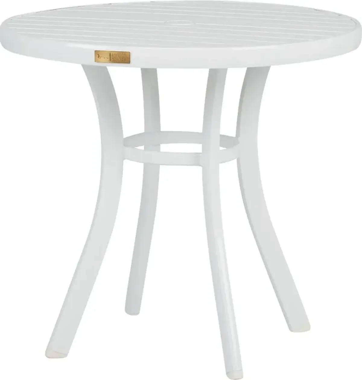 Solana White 3 Pc Outdoor Dining Set