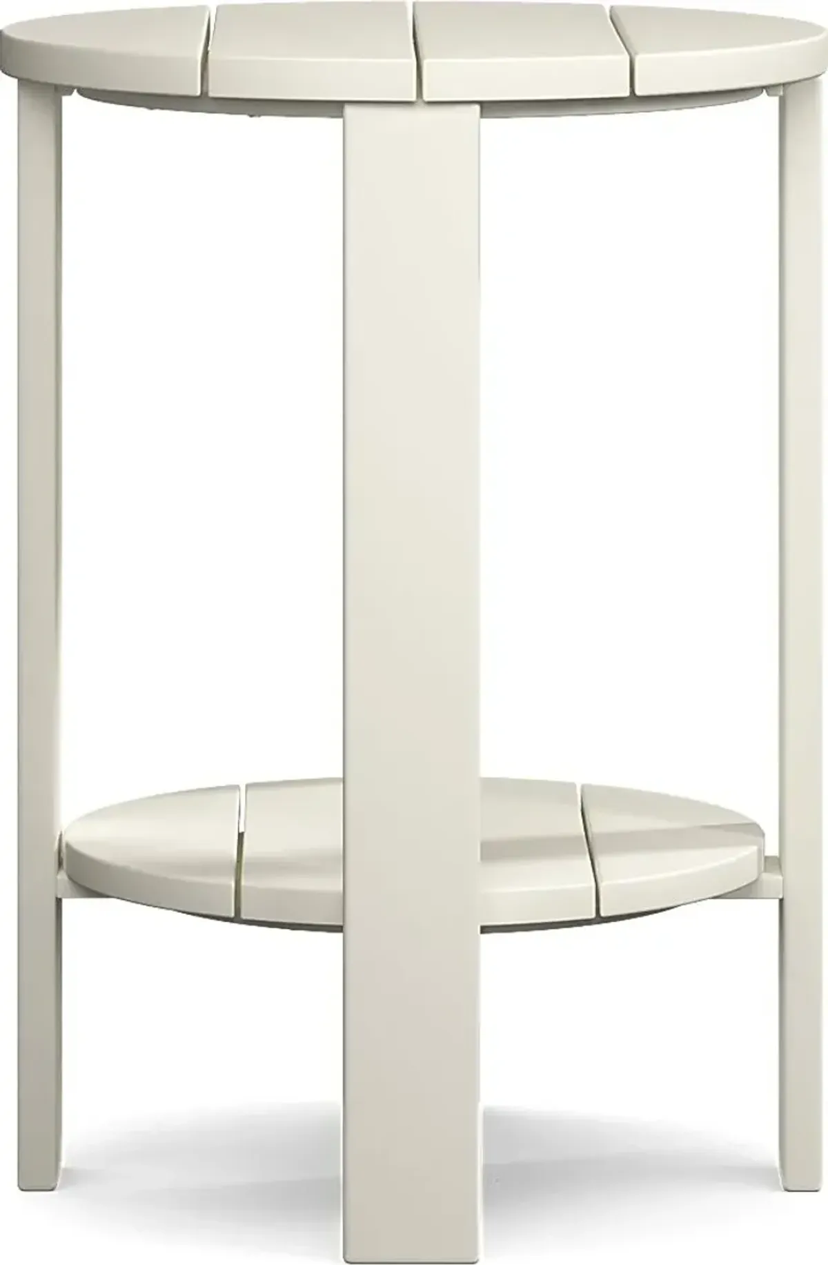 Addy White Outdoor Balcony Side Table