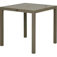 Solana Taupe 38 in. Square Balcony Outdoor Dining Table