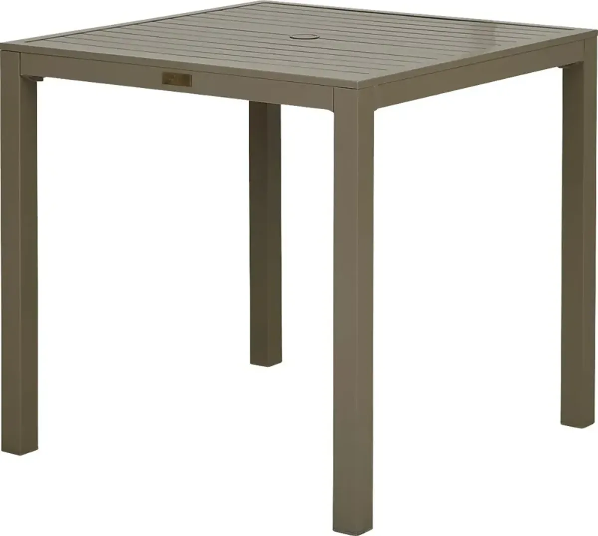 Solana Taupe 38 in. Square Balcony Outdoor Dining Table