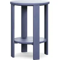Addy Navy Outdoor Balcony Side Table