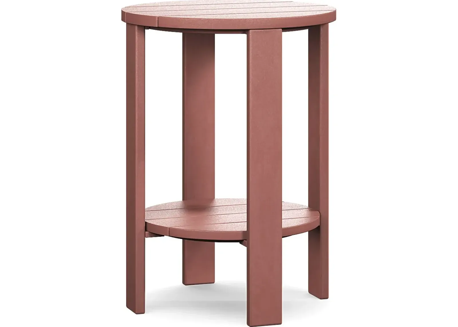 Addy Red Outdoor Balcony Side Table