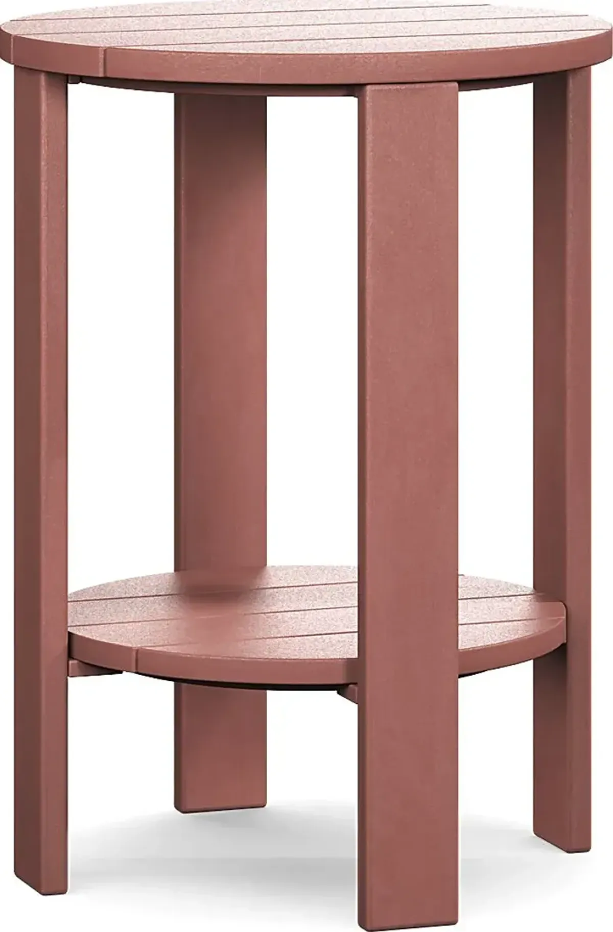 Addy Red Outdoor Balcony Side Table