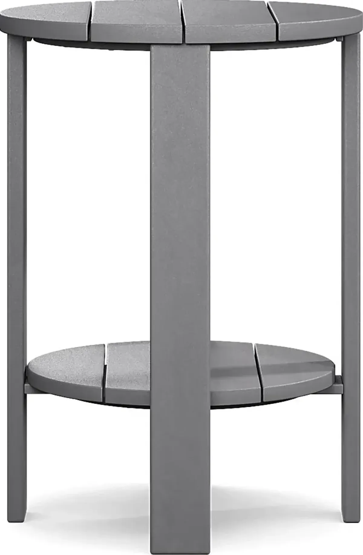 Addy Gray Outdoor Balcony Side Table