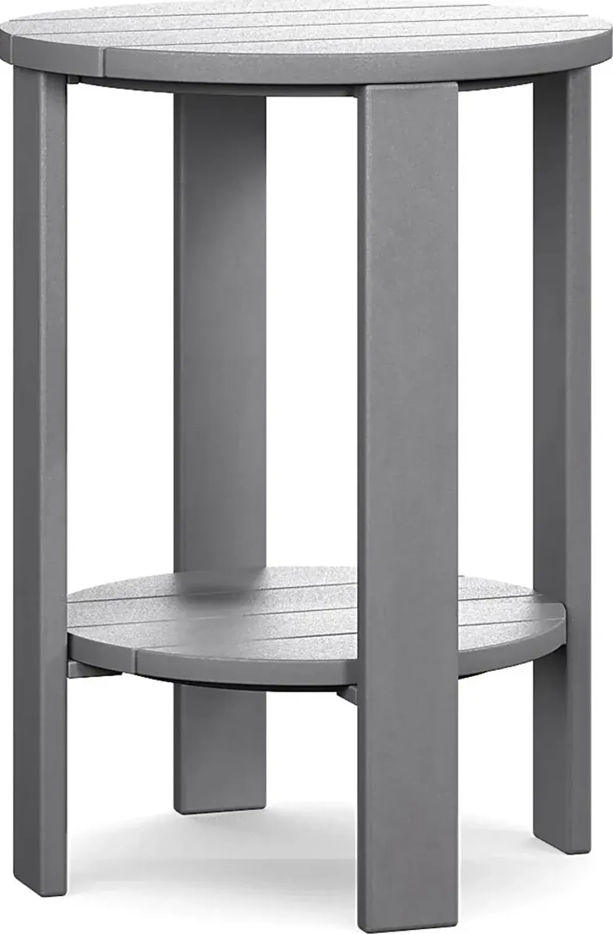 Addy Gray Outdoor Balcony Side Table