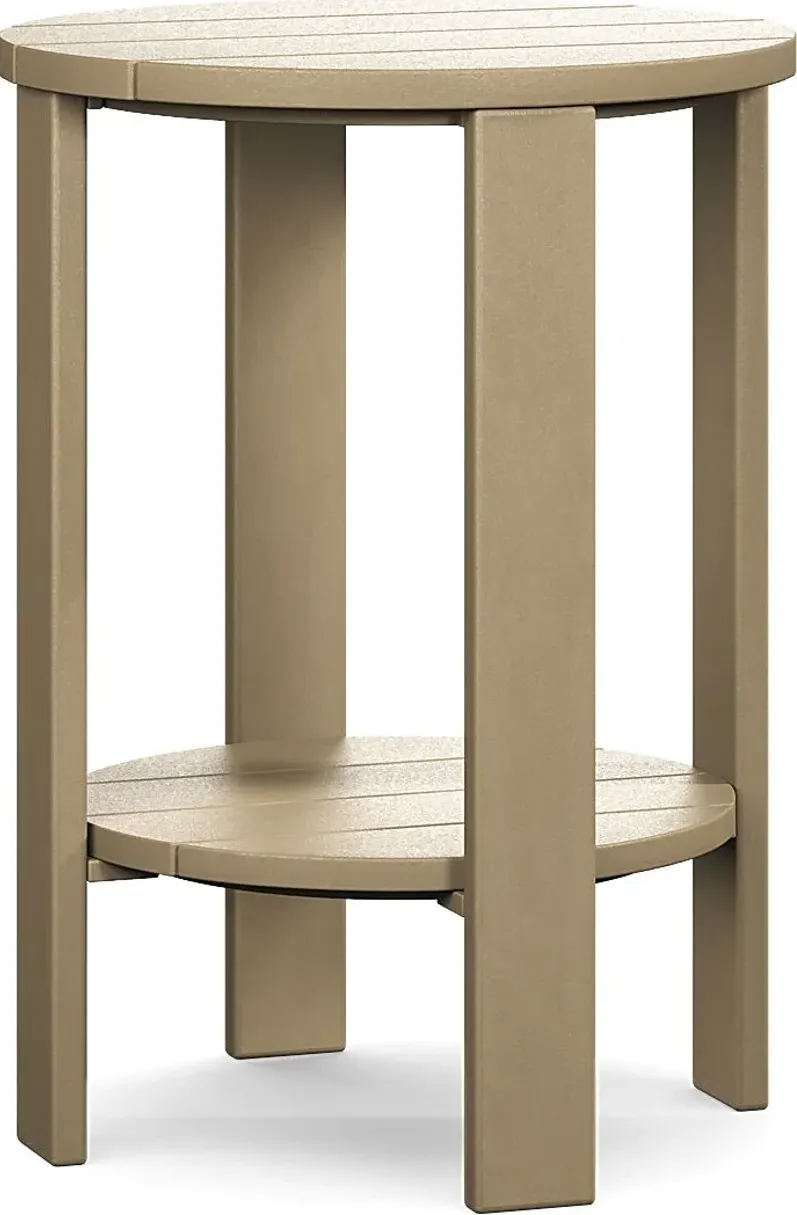 Addy Brown Outdoor Balcony Side Table