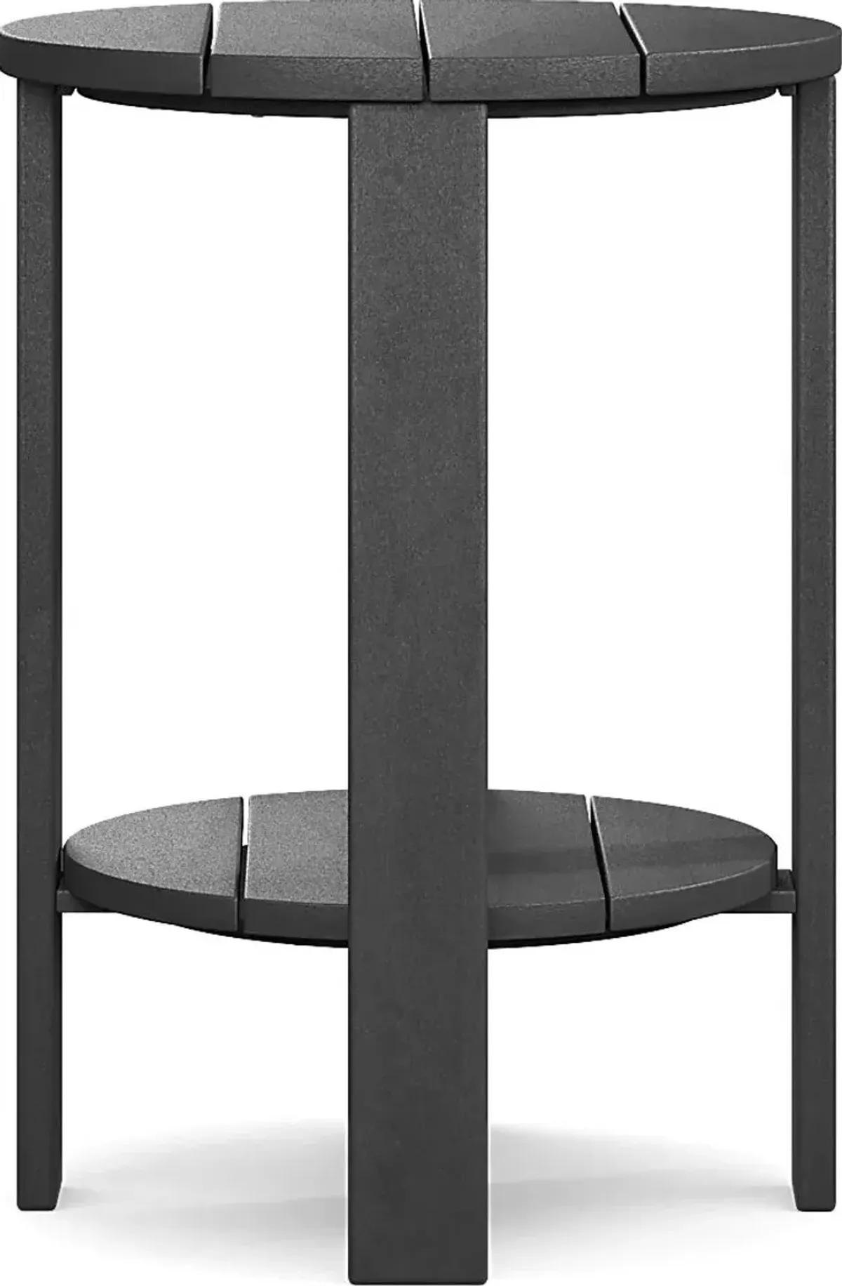 Addy Black Outdoor Balcony Side Table