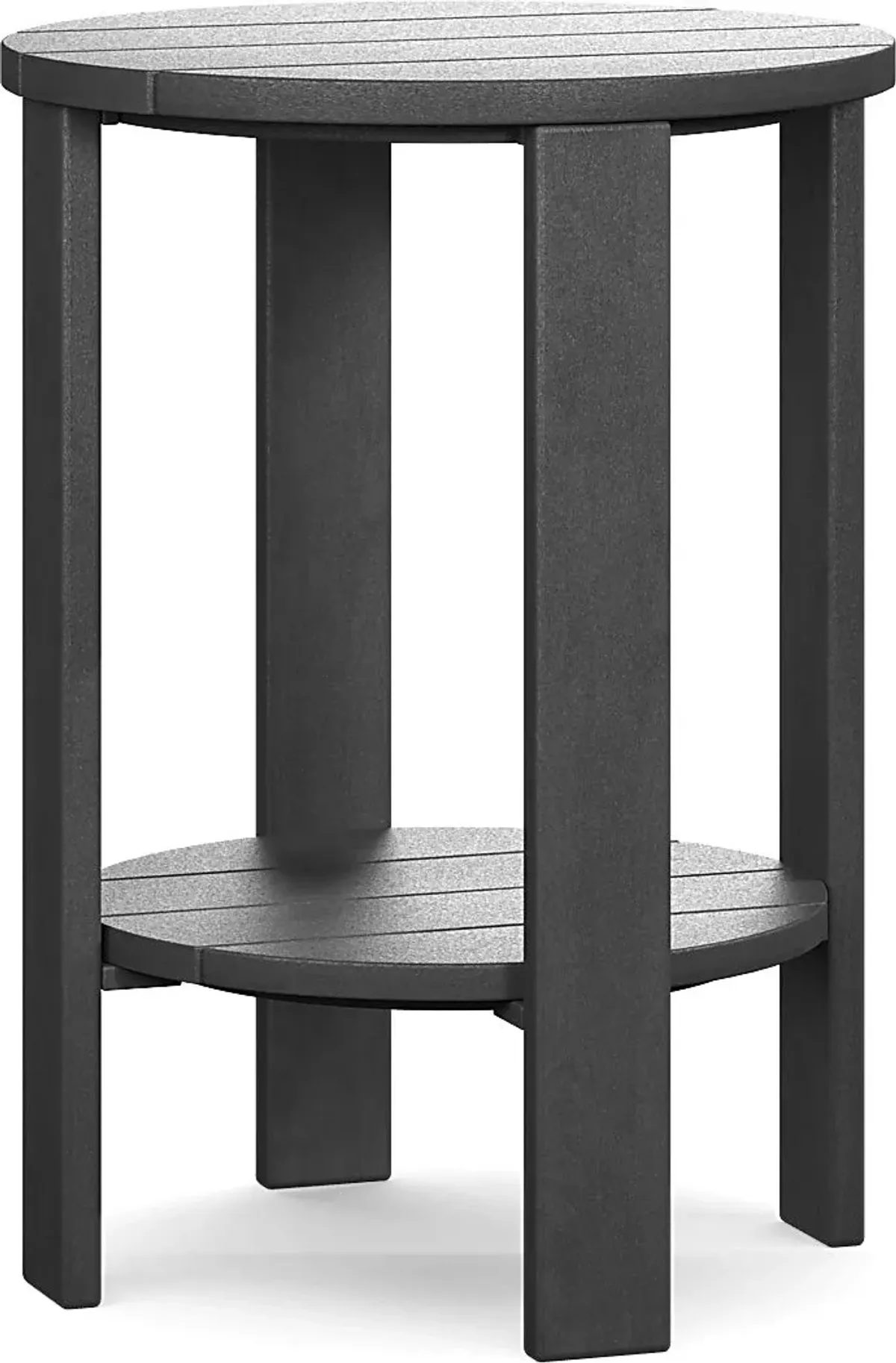 Addy Black Outdoor Balcony Side Table