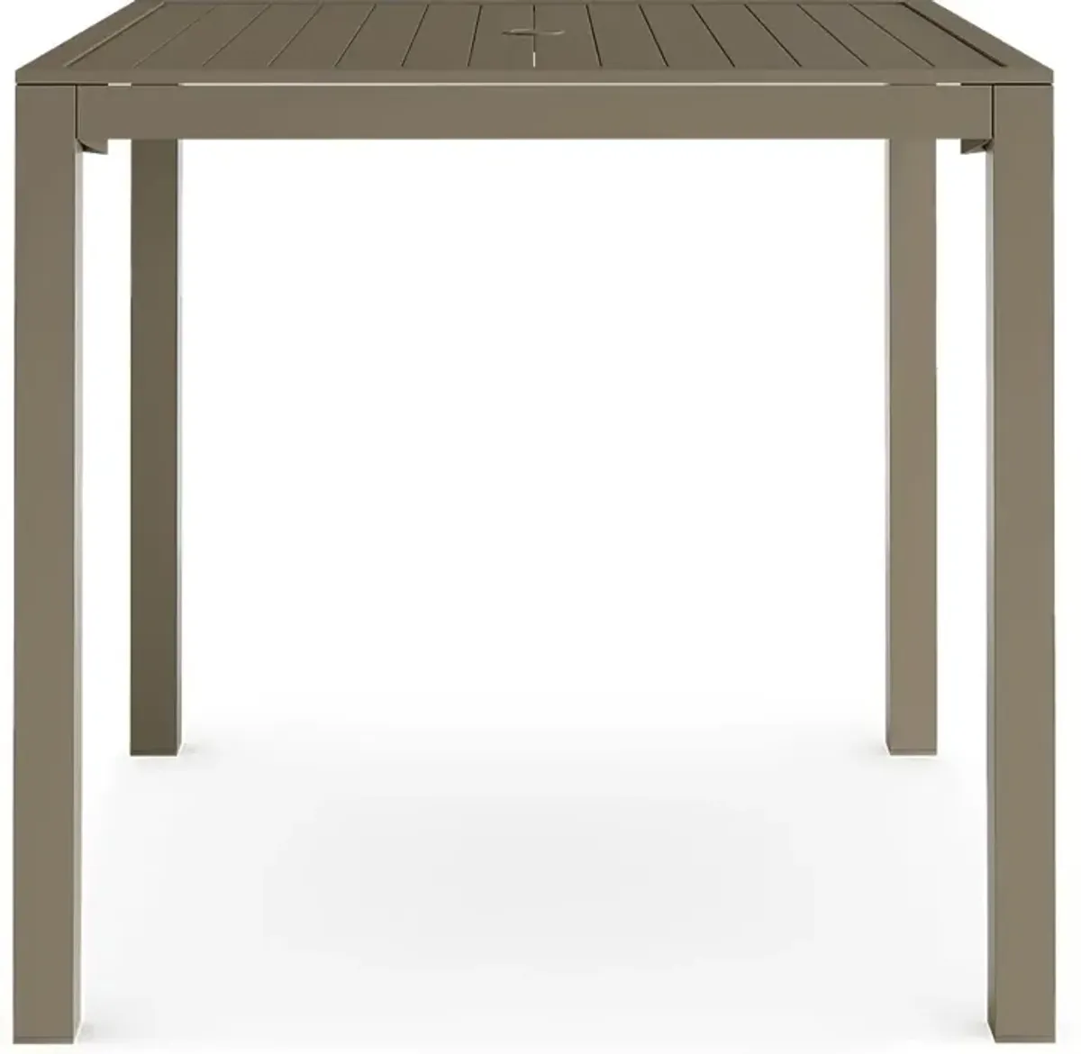 Solana Taupe 38 in. Square Balcony Outdoor Dining Table