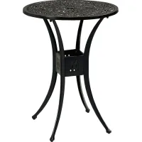 Lake Como Antique Bronze 30 in. Round Outdoor Bar Height Dining Table