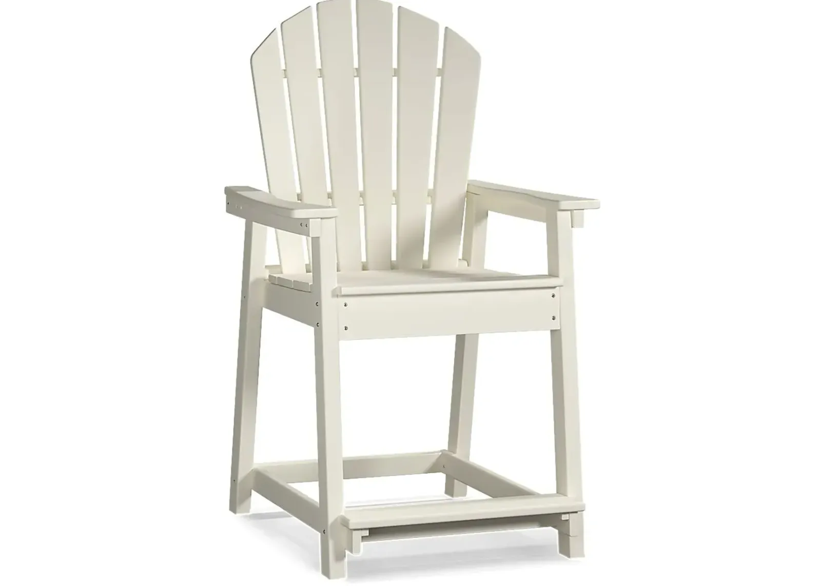 Addy White Outdoor Balcony Adirondack Stool