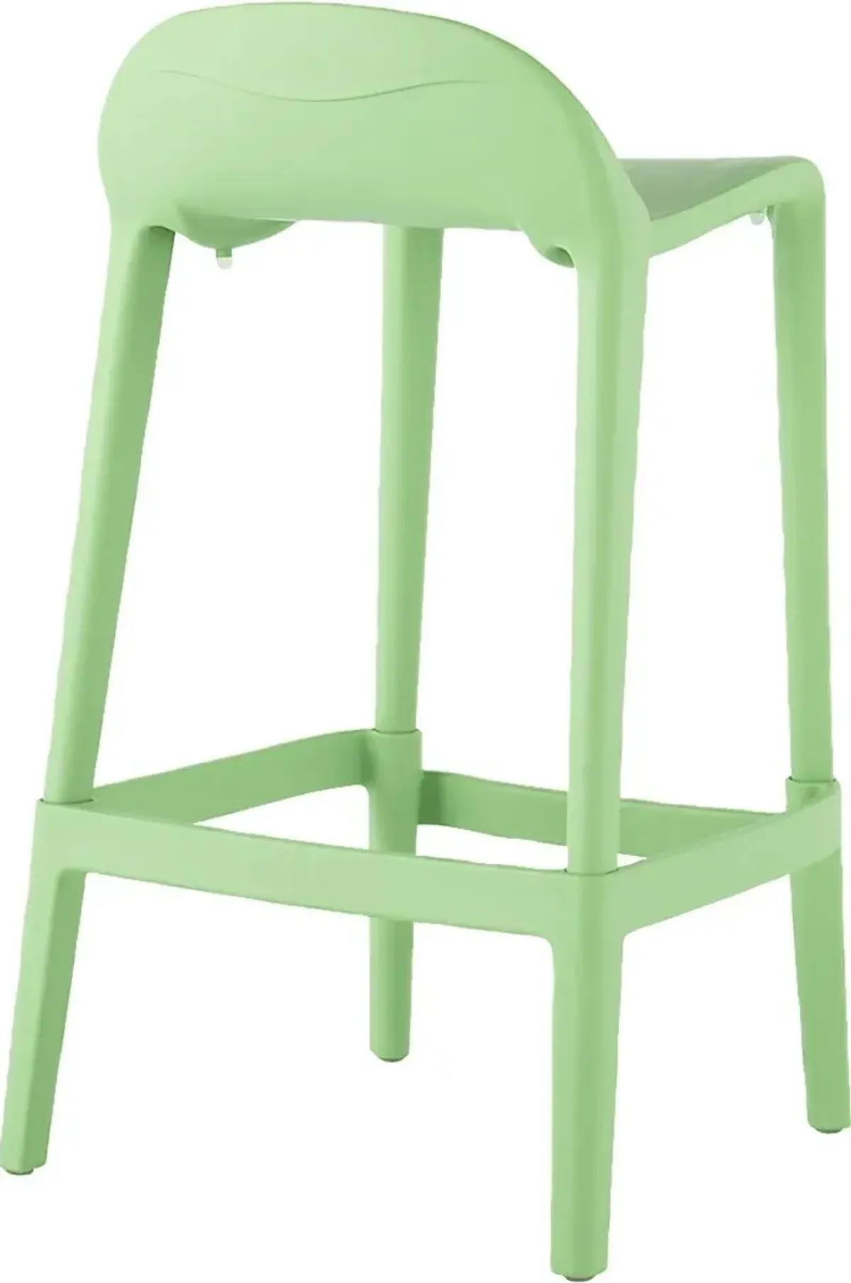 Outdoor Lulia Green Counter Stool, Set of 2