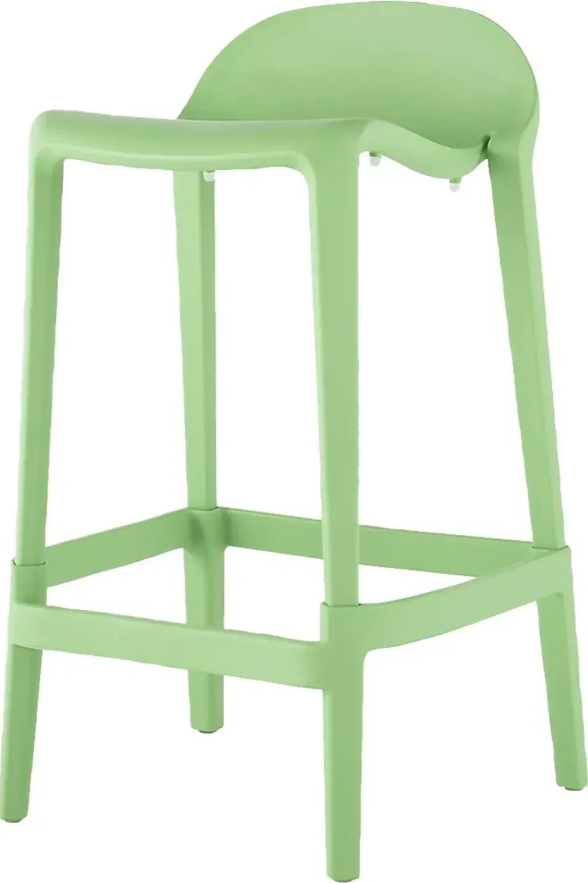 Outdoor Lulia Green Counter Stool, Set of 2