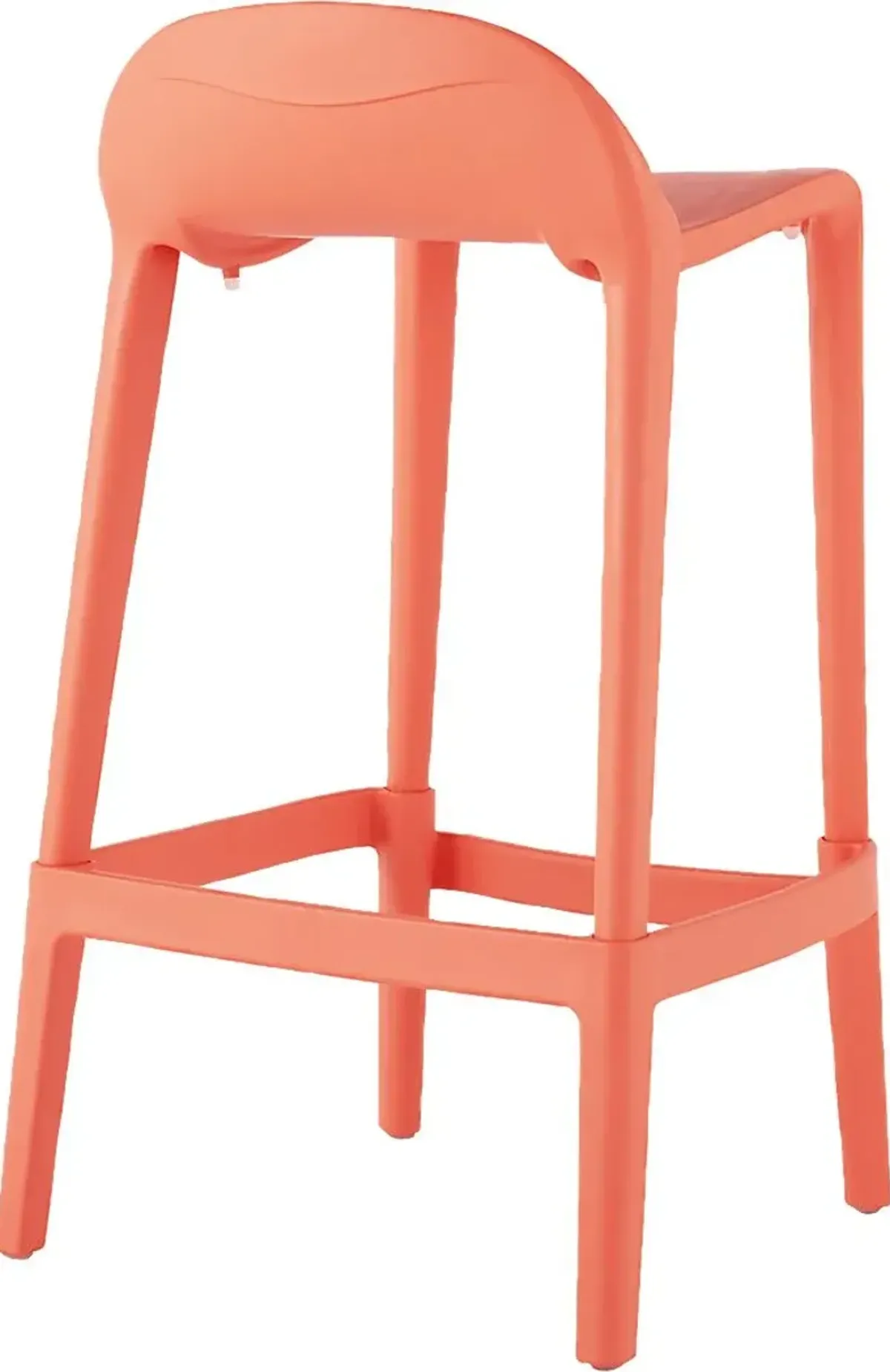 Outdoor Lulia Salmon Counter Stool, Set of 2