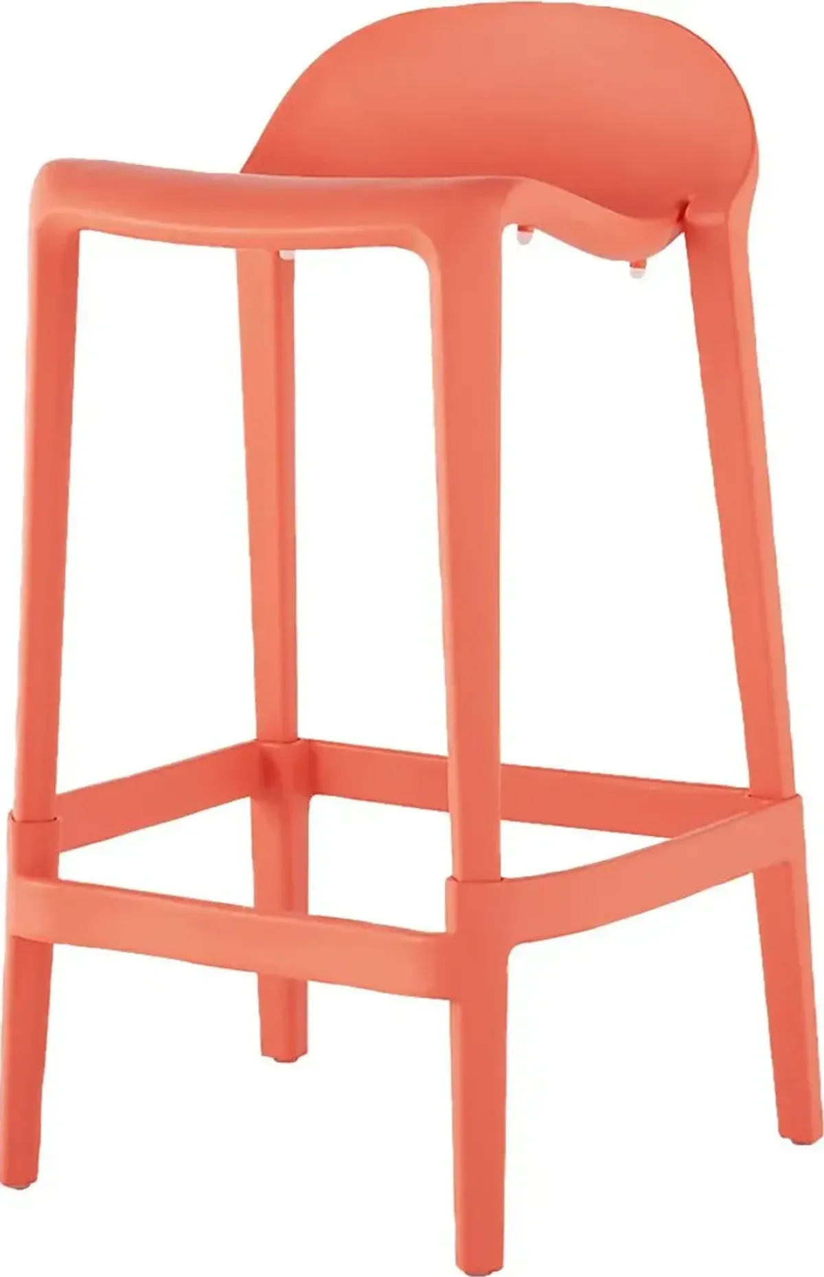 Outdoor Lulia Salmon Counter Stool, Set of 2