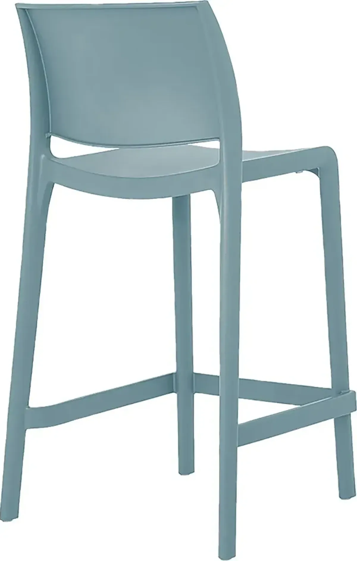 Outdoor Cayetana Blue Counter Stool, Set of 2