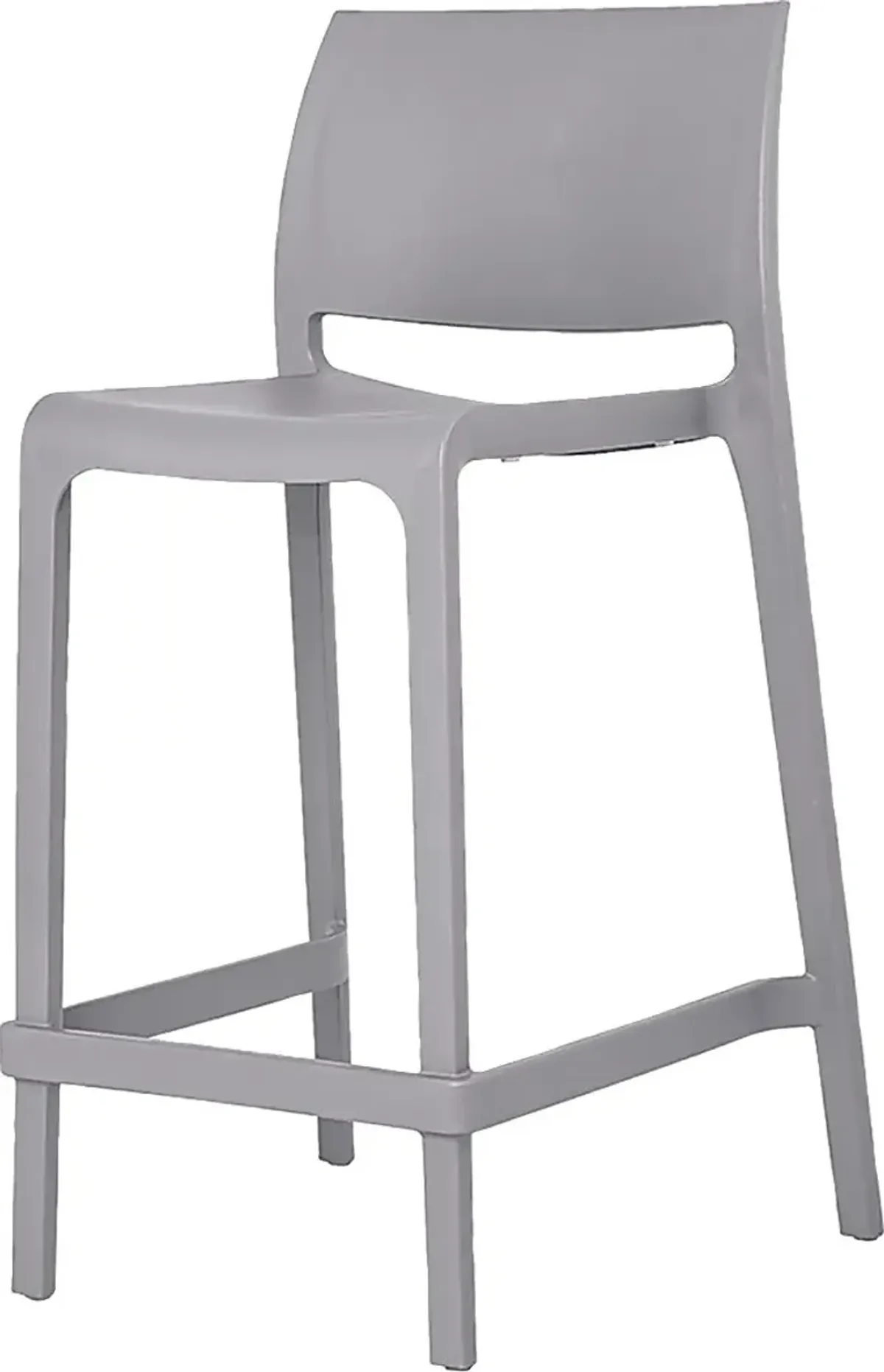 Outdoor Cayetana Gray Counter Stool, Set of 2