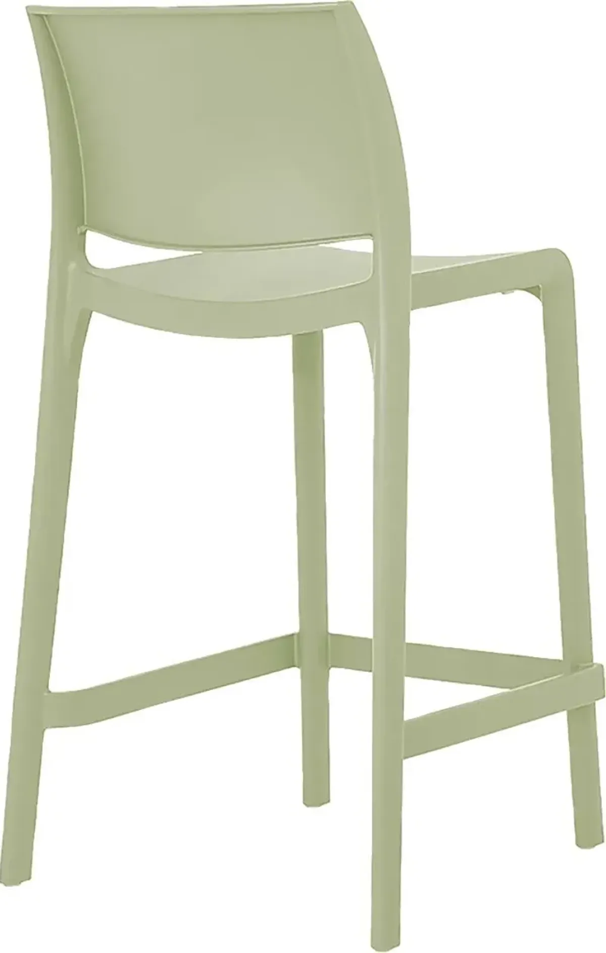 Outdoor Cayetana Green Counter Stool, Set of 2