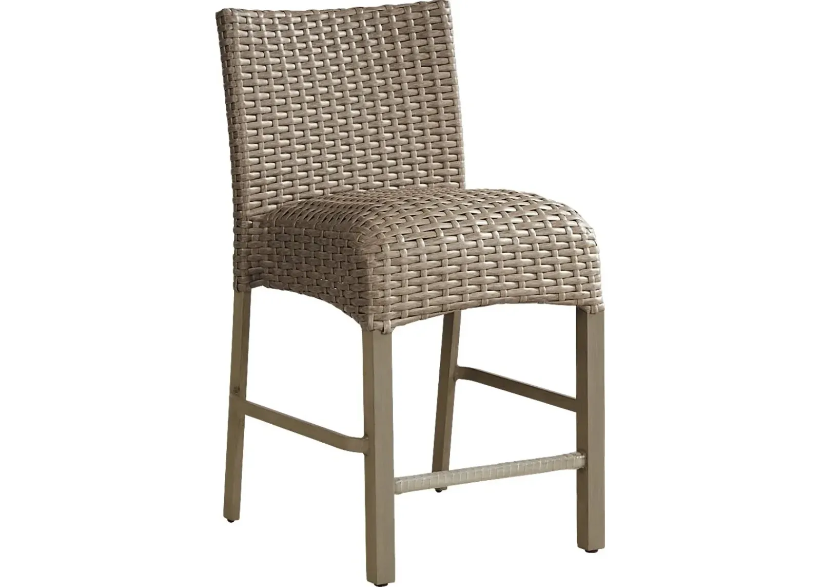 Siesta Key Gray Outdoor Balcony Stool