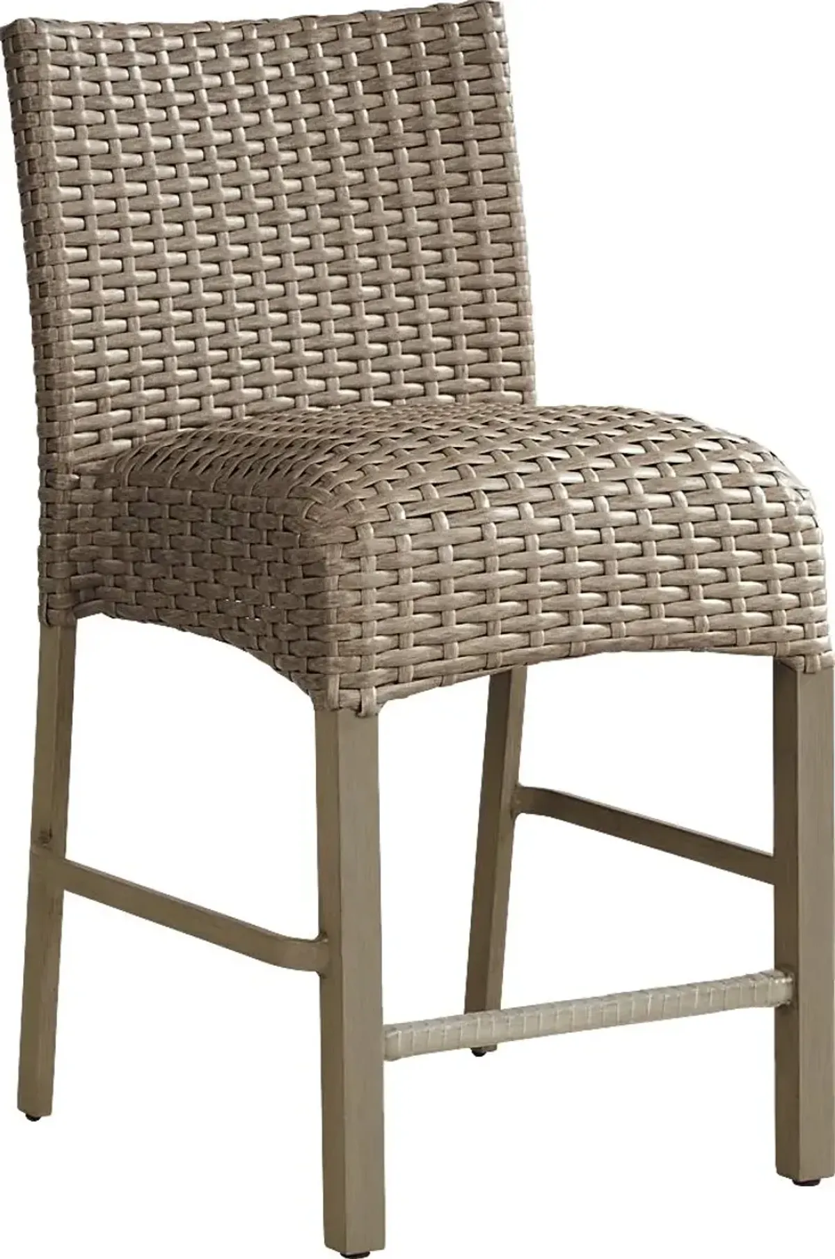 Siesta Key Gray Outdoor Balcony Stool