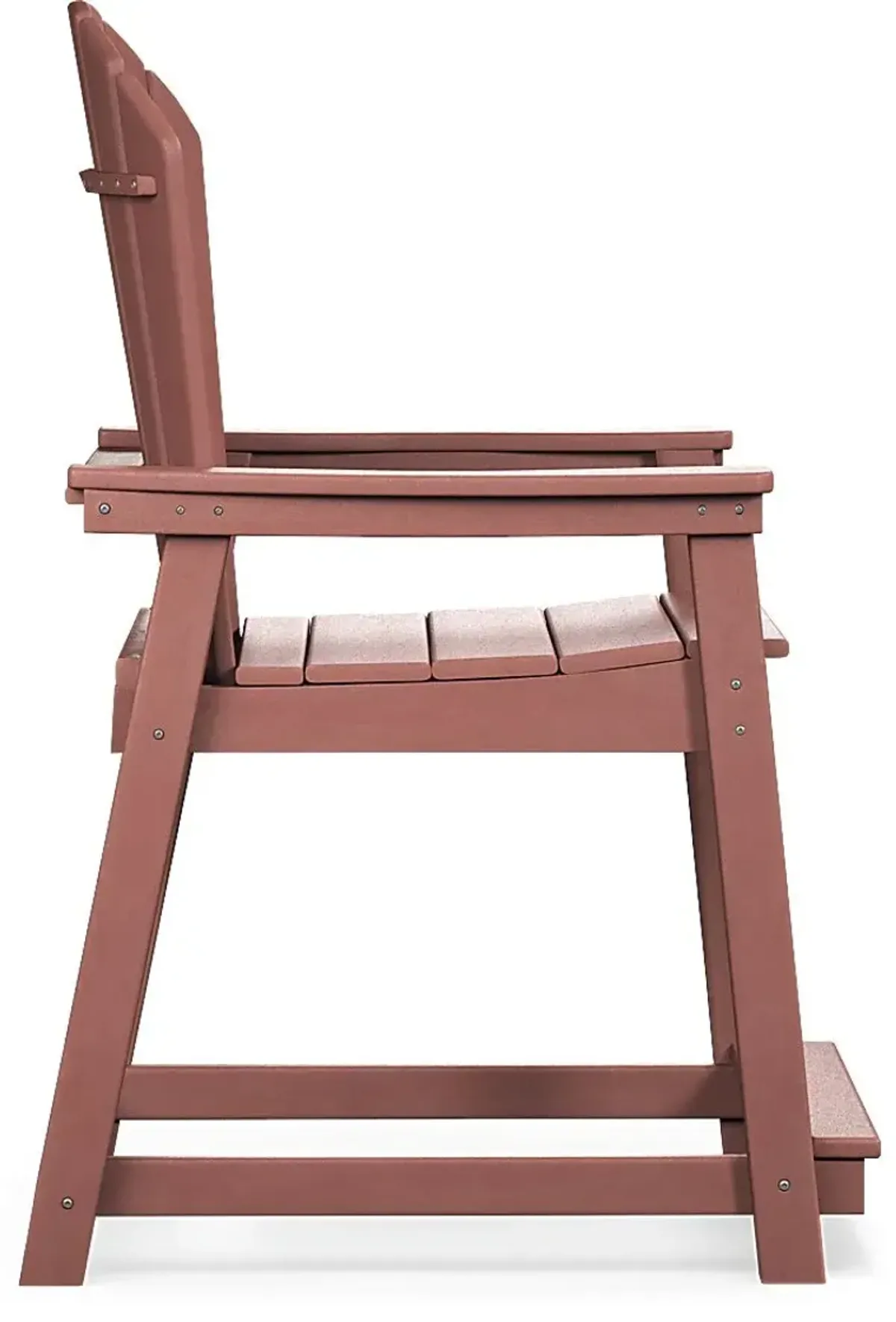 Addy Red Outdoor Balcony Adirondack Stool