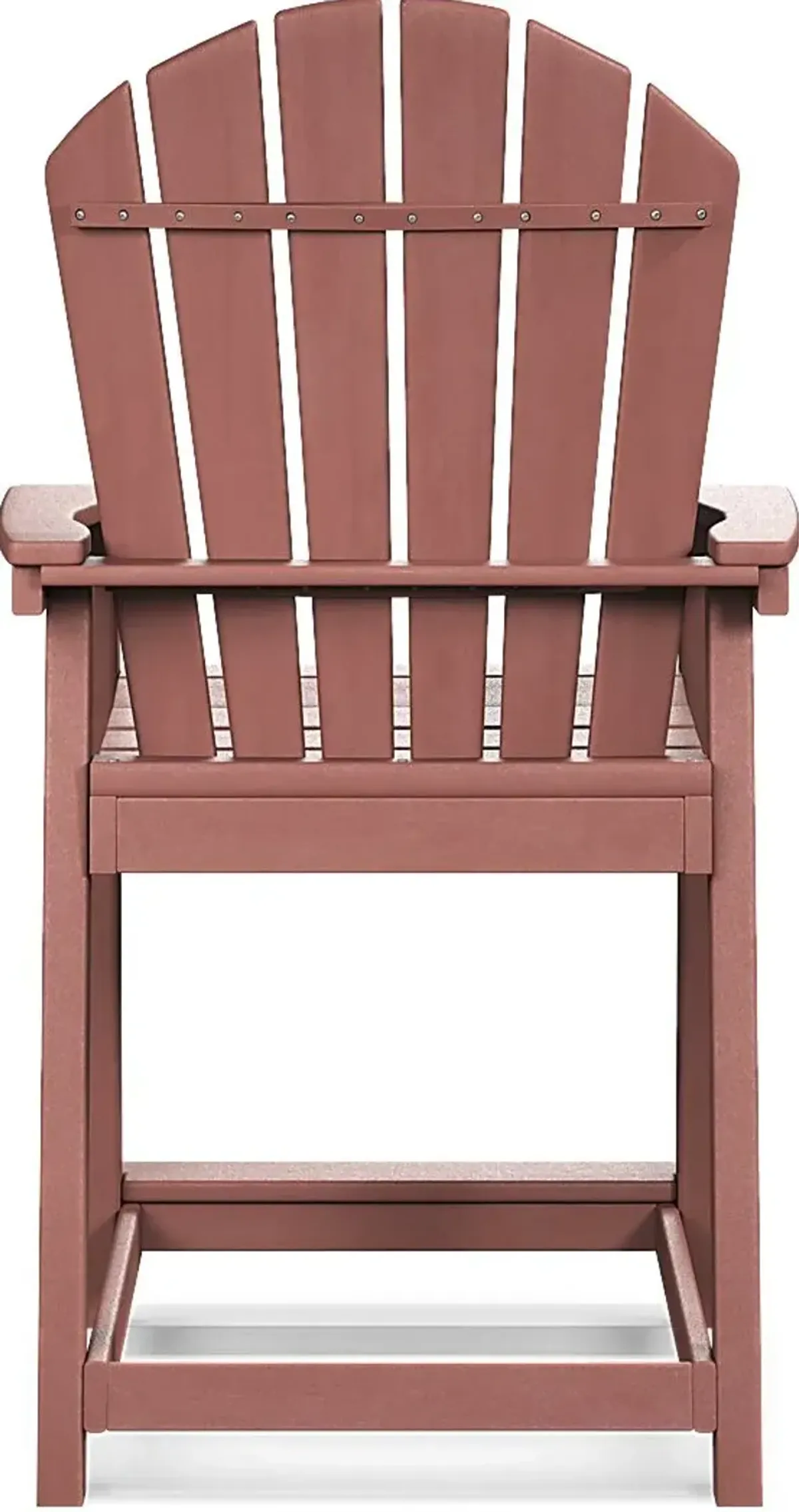 Addy Red Outdoor Balcony Adirondack Stool