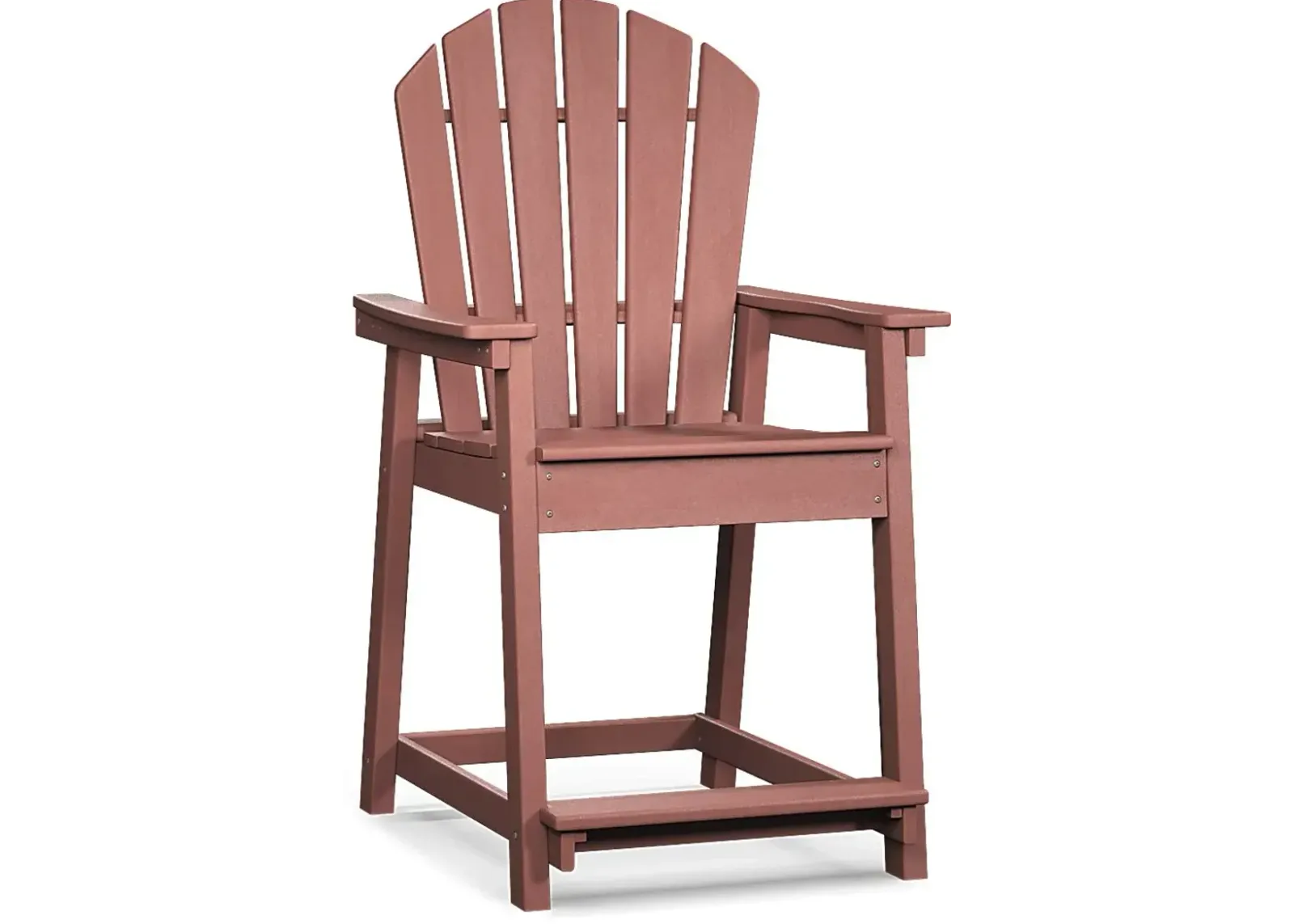 Addy Red Outdoor Balcony Adirondack Stool