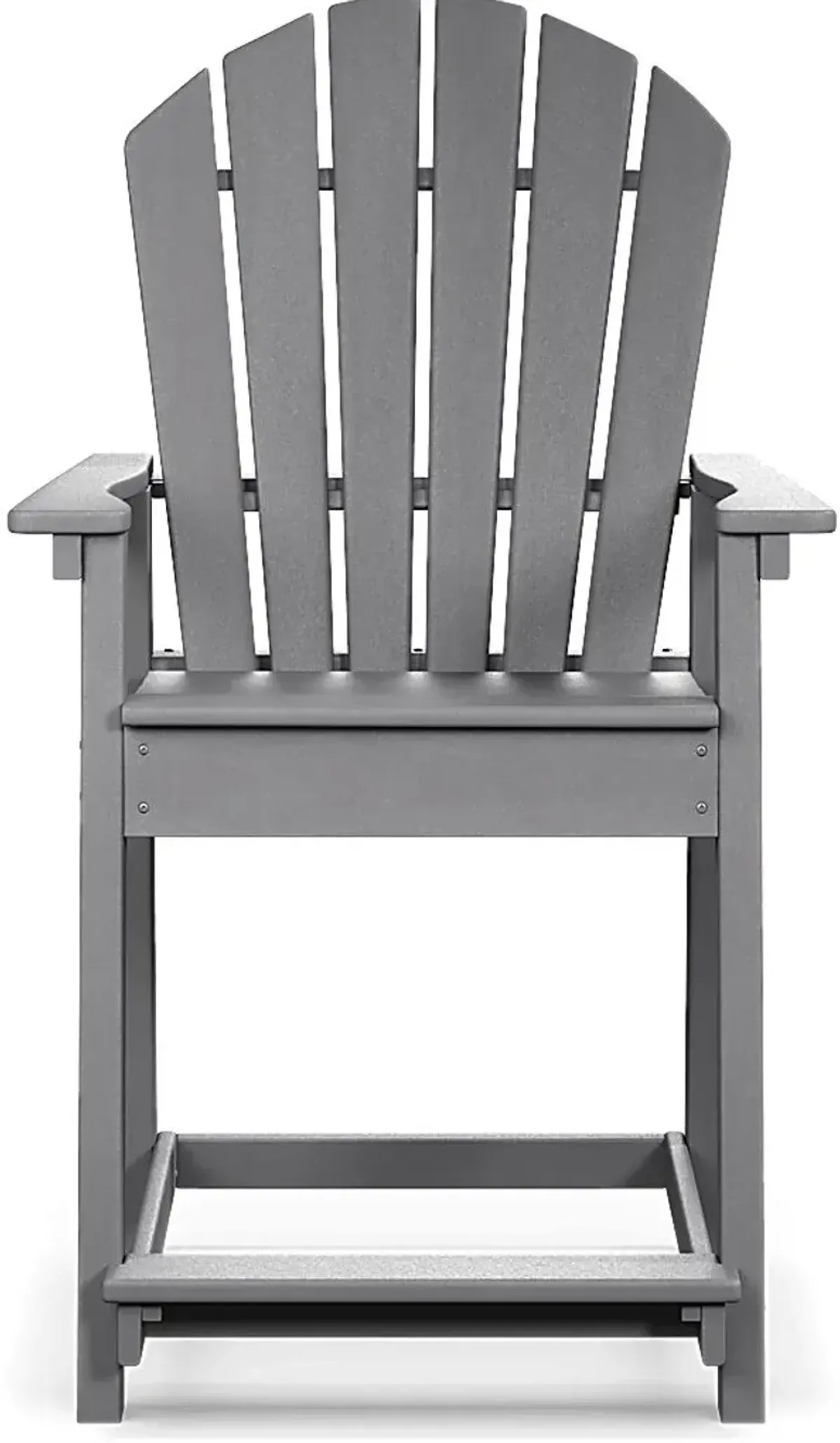 Addy Gray Outdoor Balcony Adirondack Stool