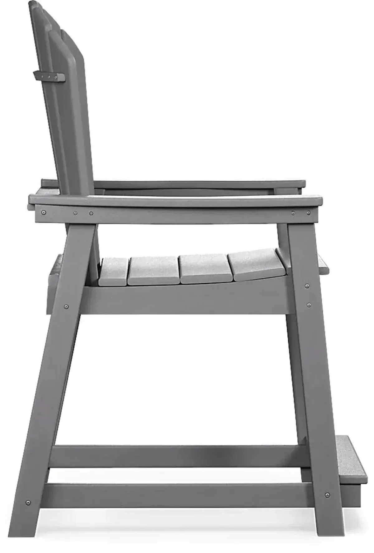 Addy Gray Outdoor Balcony Adirondack Stool