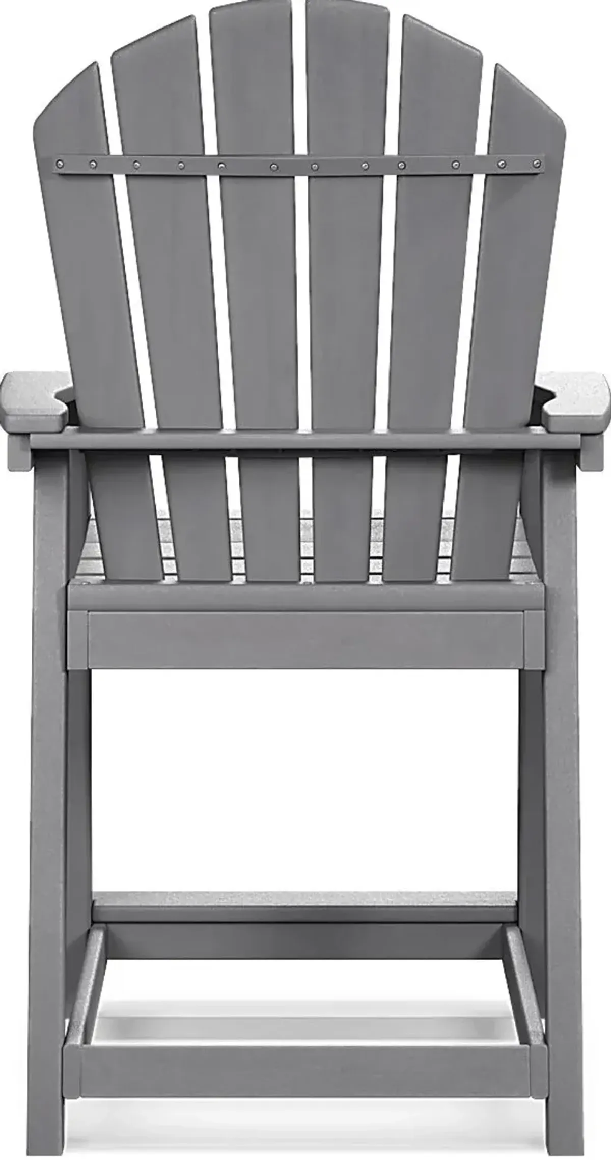 Addy Gray Outdoor Balcony Adirondack Stool