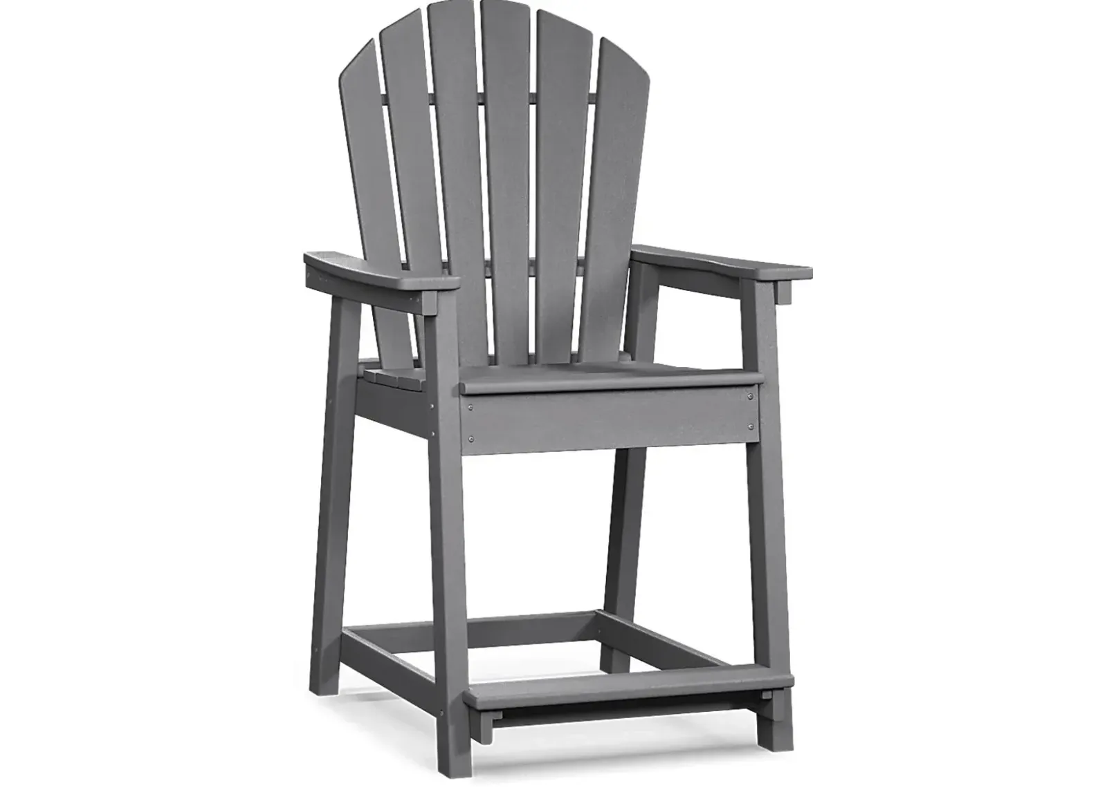 Addy Gray Outdoor Balcony Adirondack Stool