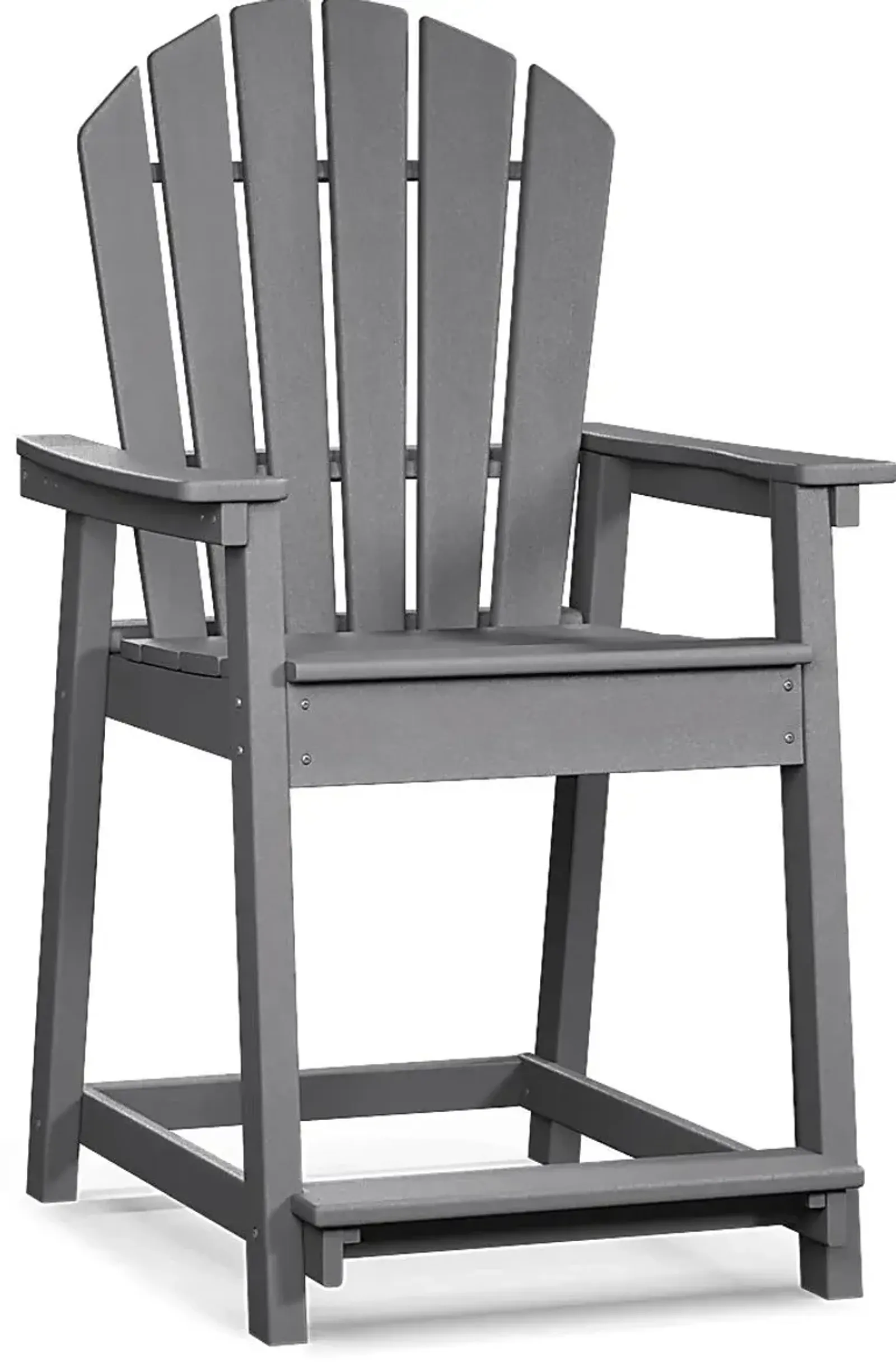 Addy Gray Outdoor Balcony Adirondack Stool