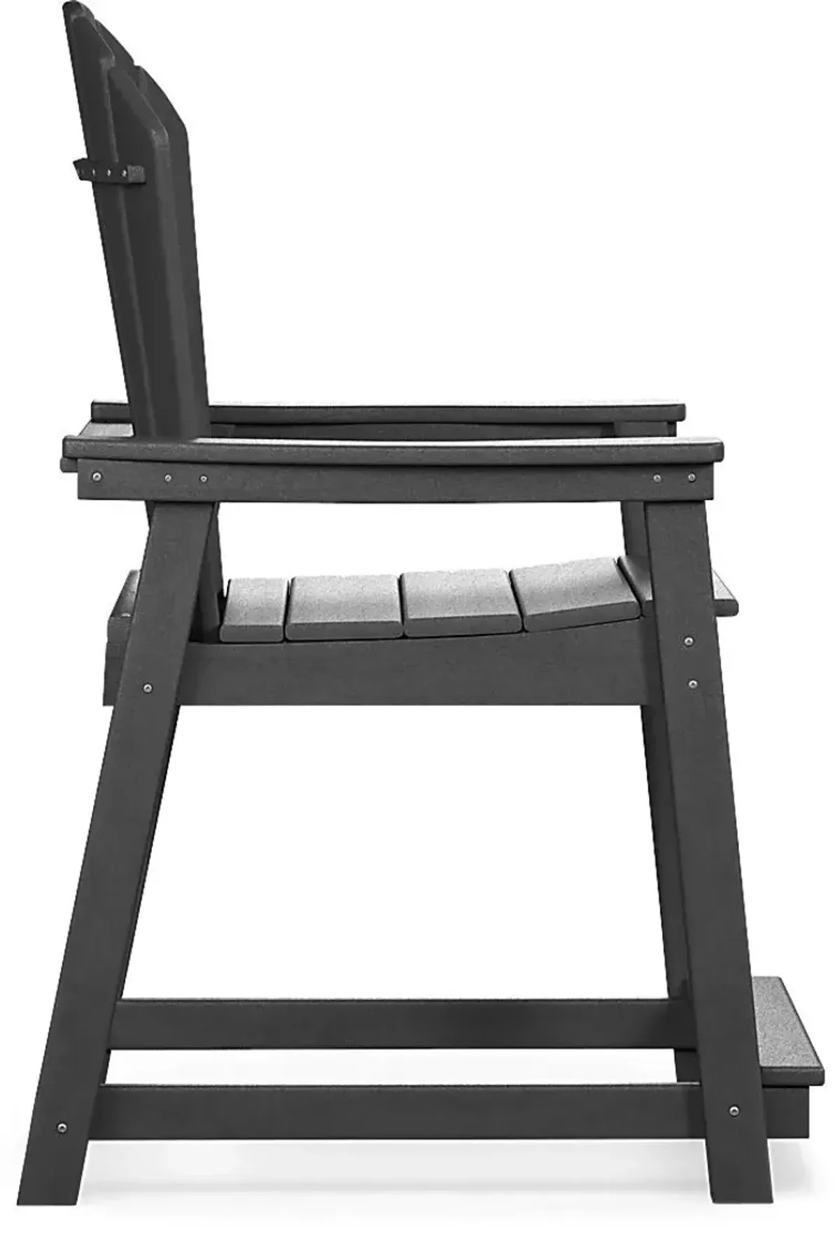 Addy Black Outdoor Balcony Adirondack Stool